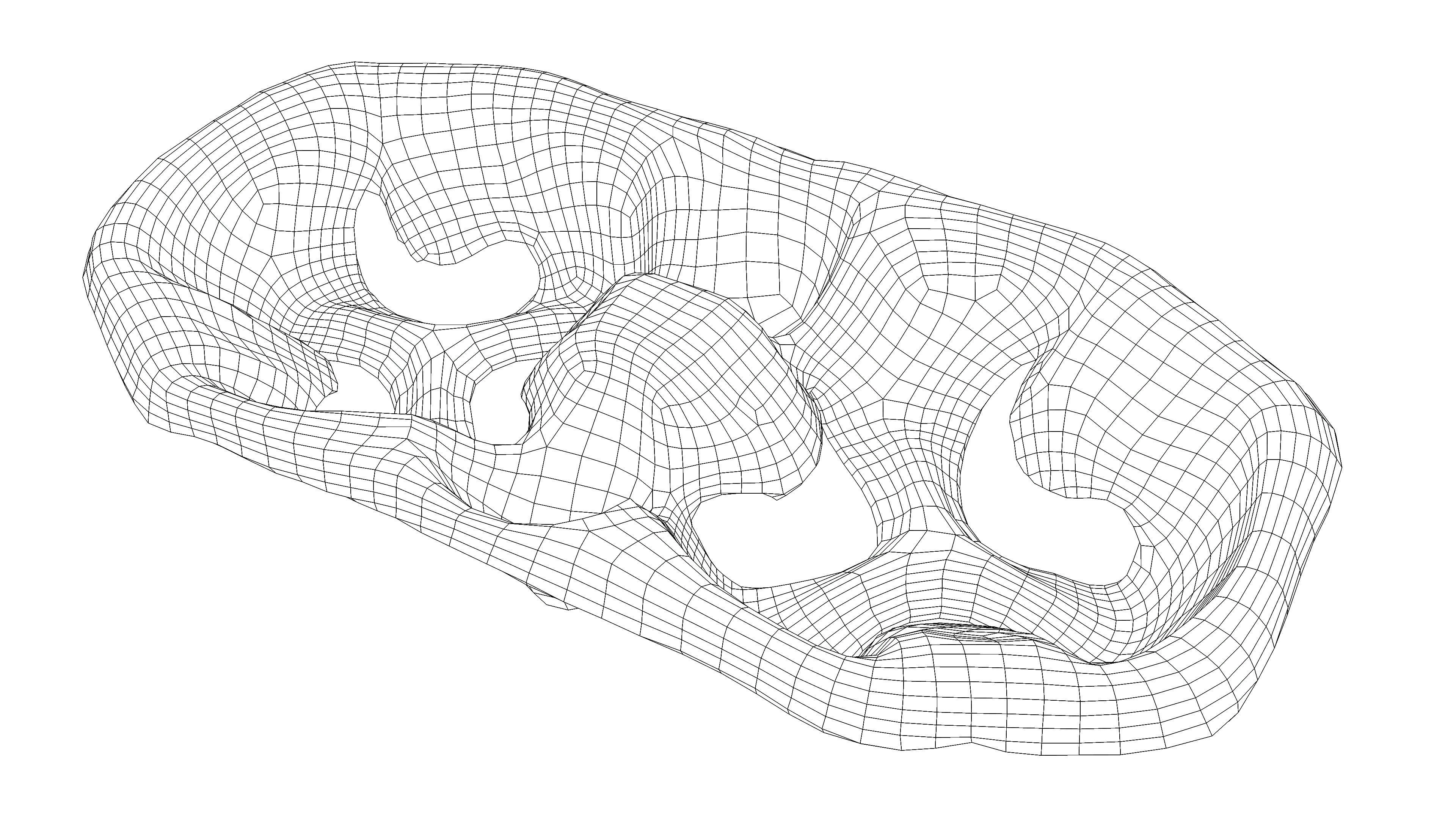 Paper Pulp Cup Carrier Low-poly 3D model_21