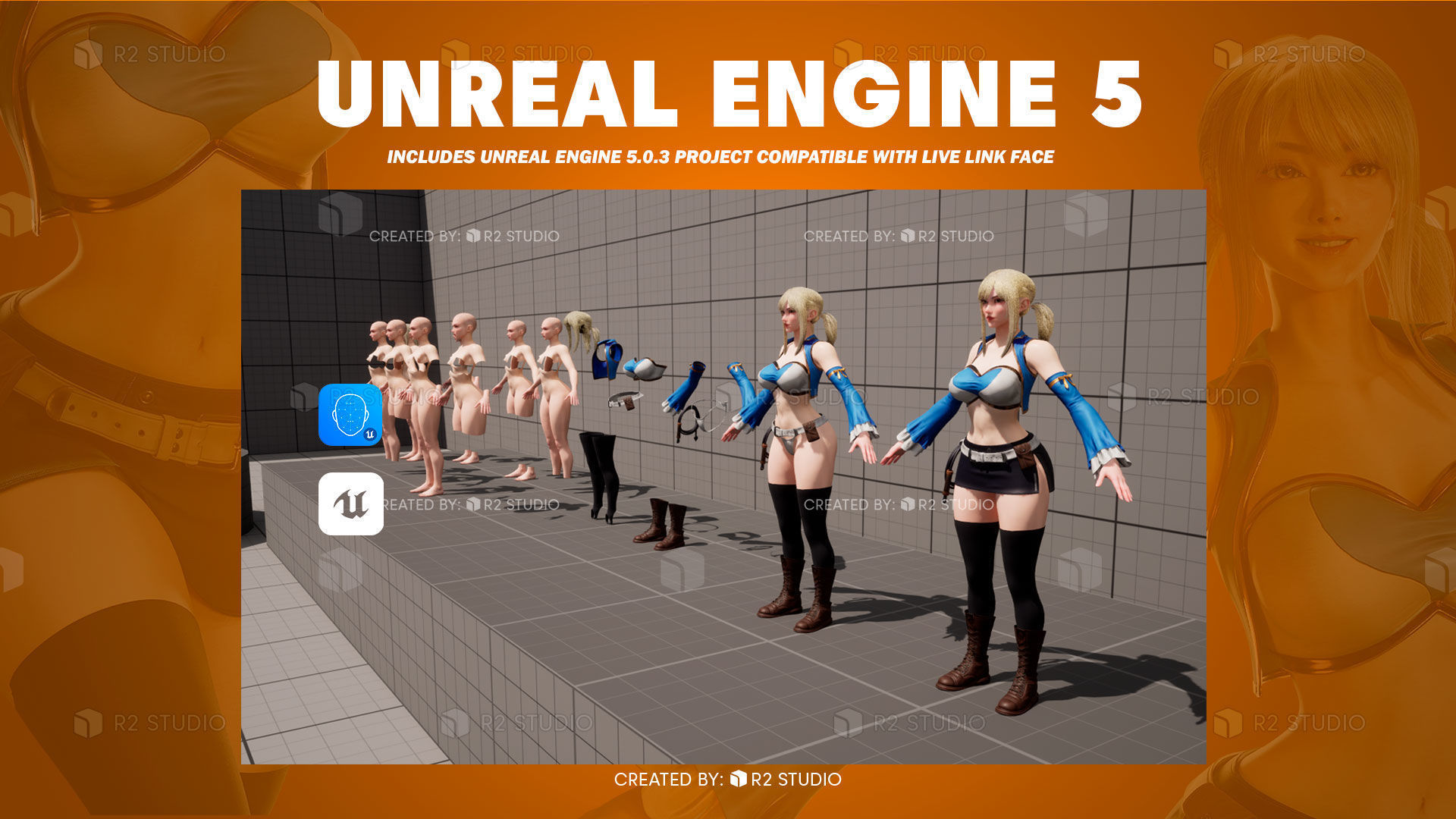 Lucy Heartfilia - FairyTale - Blender 3D Low-poly 3D model_13