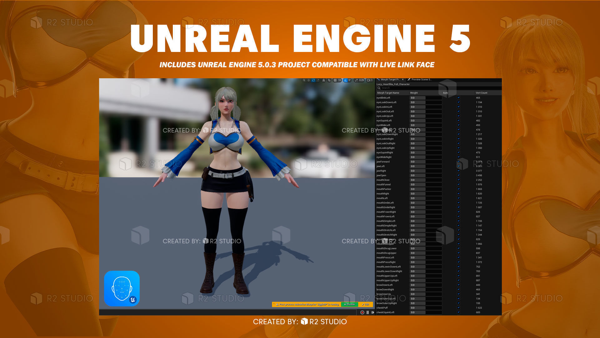 Lucy Heartfilia - FairyTale - Blender 3D Low-poly 3D model_16