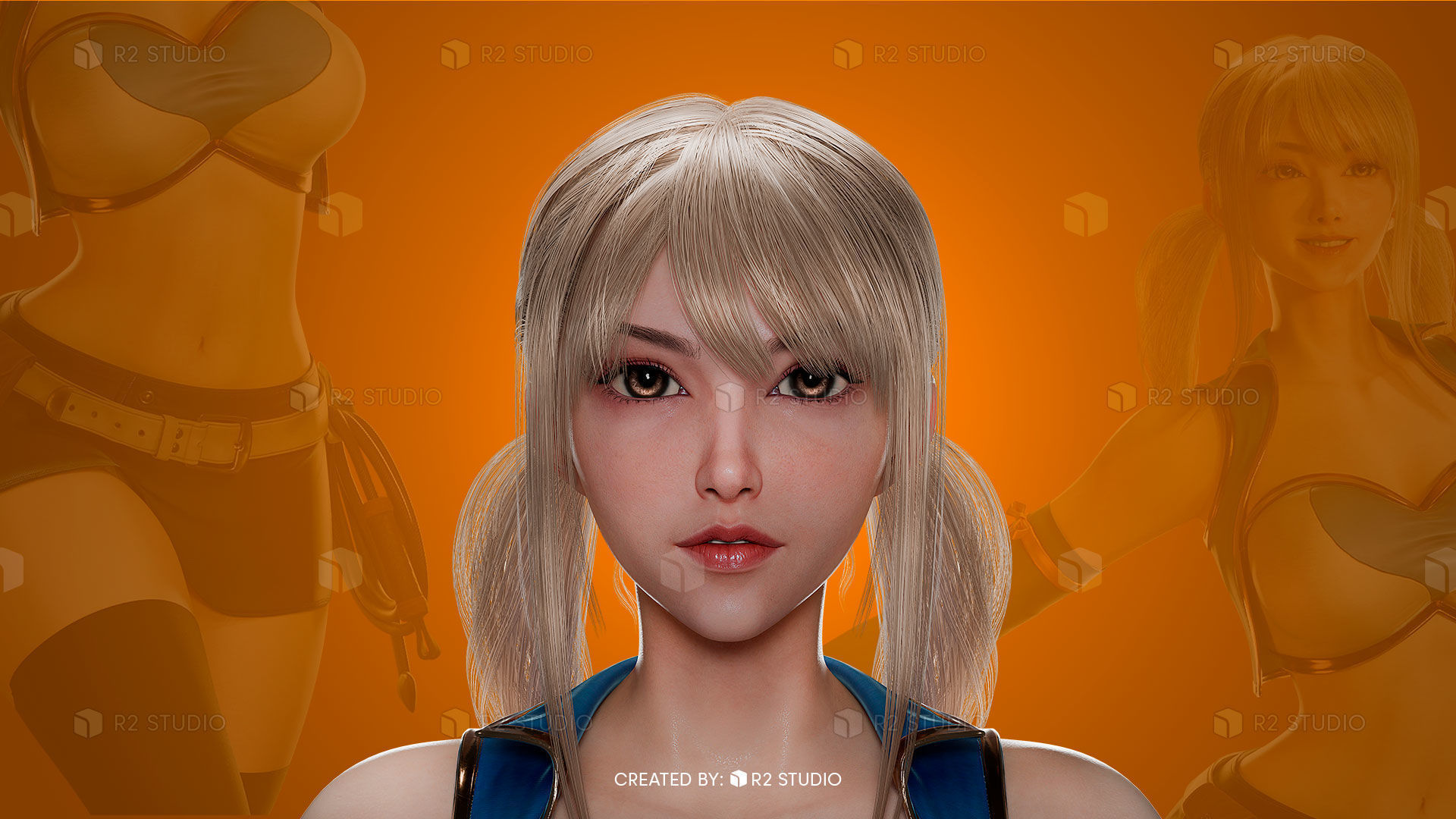 Lucy Heartfilia - FairyTale - Blender 3D Low-poly 3D model_7