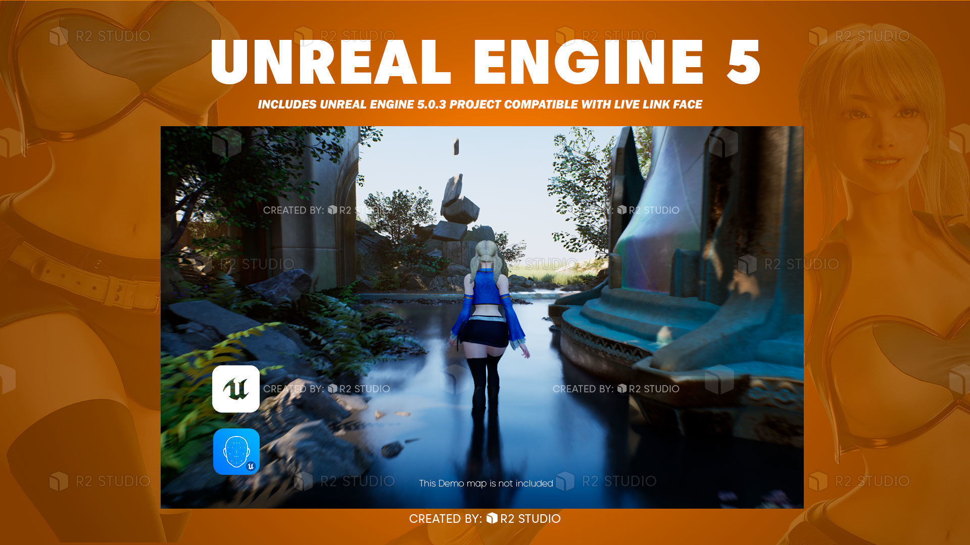 Lucy Heartfilia - FairyTale - Blender 3D Low-poly 3D model_20