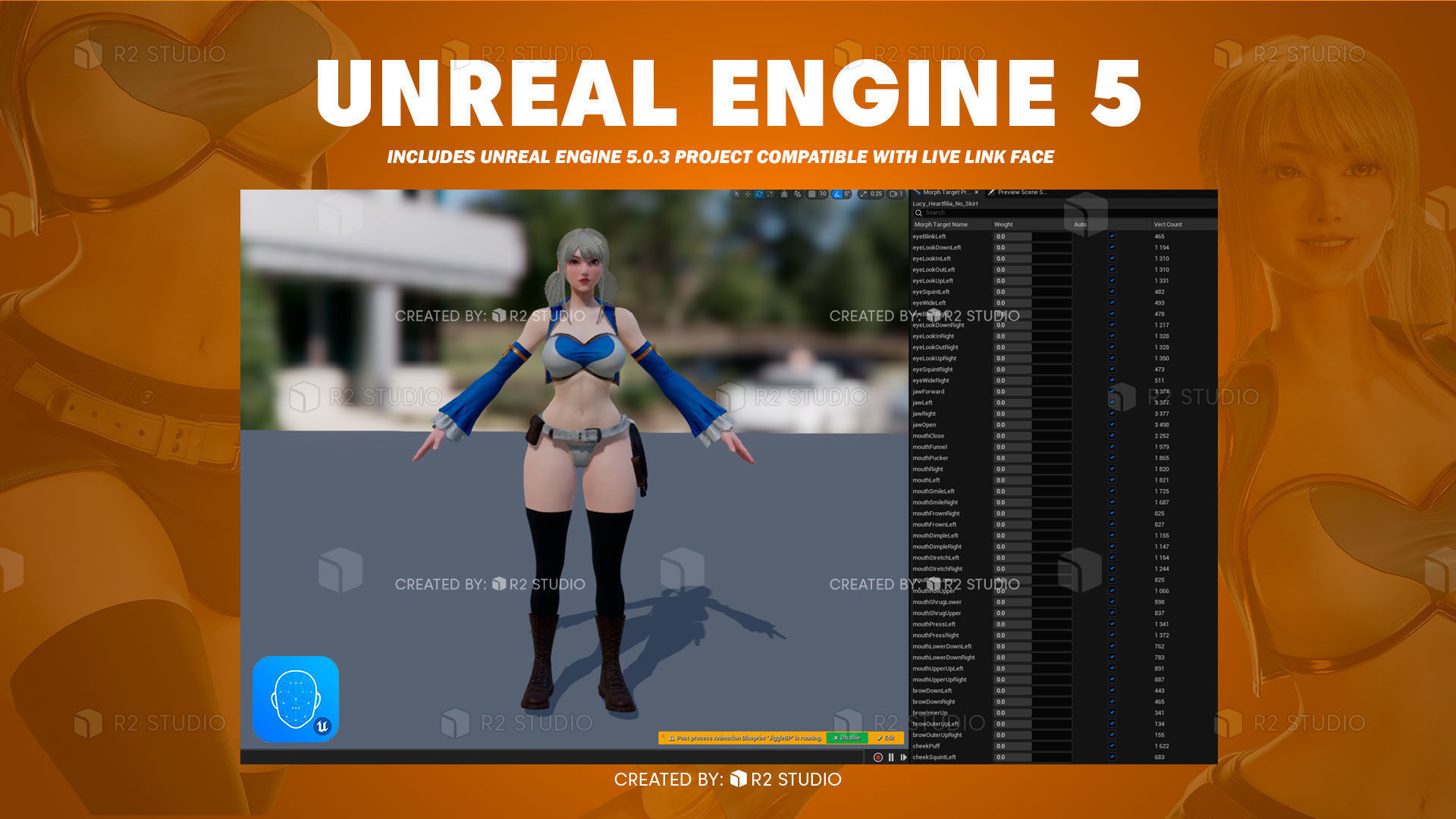 Lucy Heartfilia - FairyTale - Blender 3D Low-poly 3D model_17