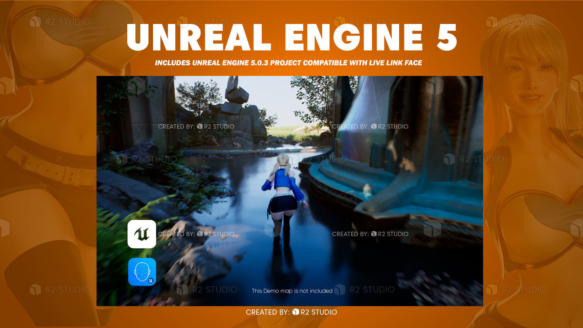 Lucy Heartfilia - FairyTale - Blender 3D Low-poly 3D model_24