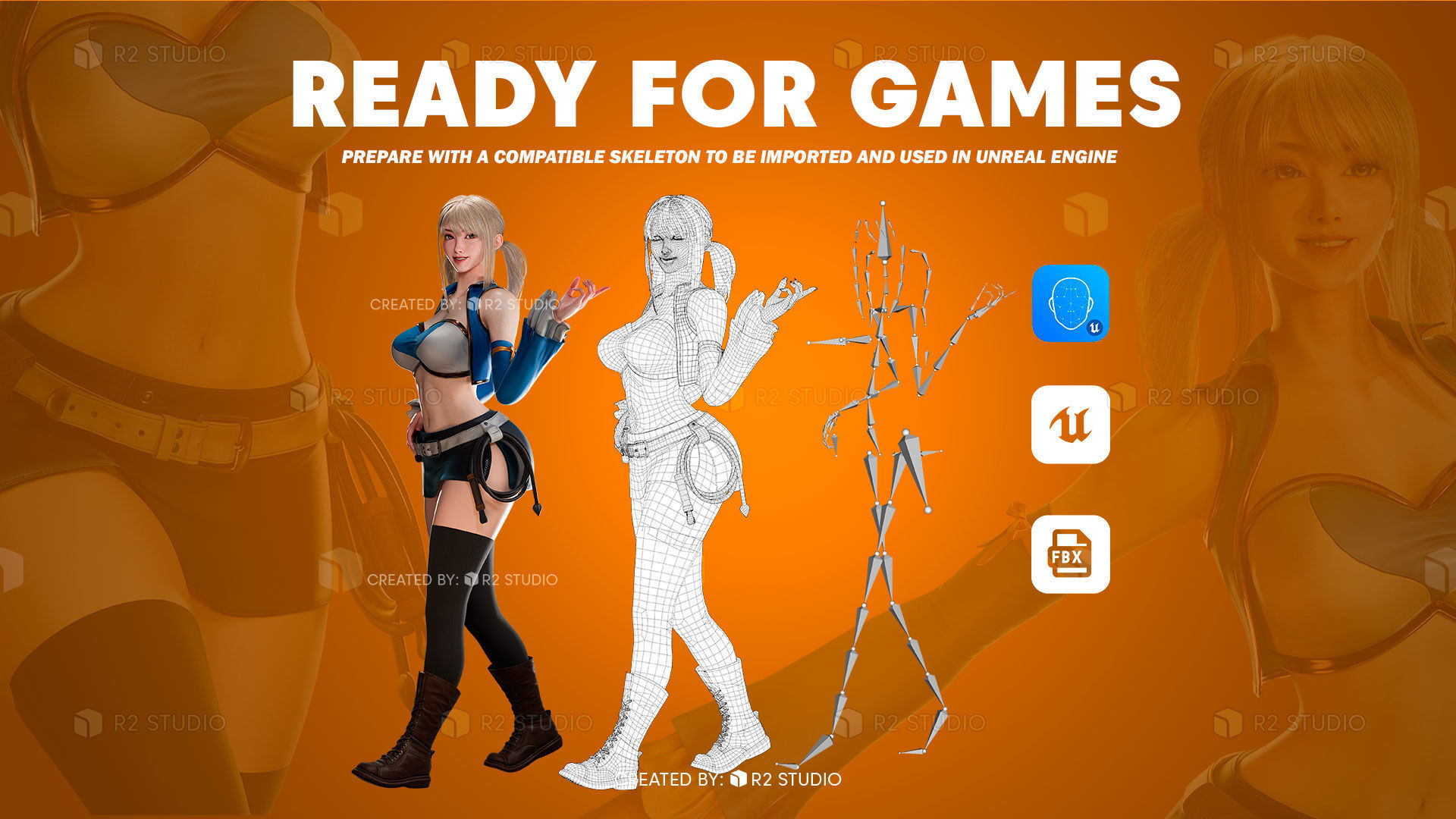 Lucy Heartfilia - FairyTale - Blender 3D Low-poly 3D model_11