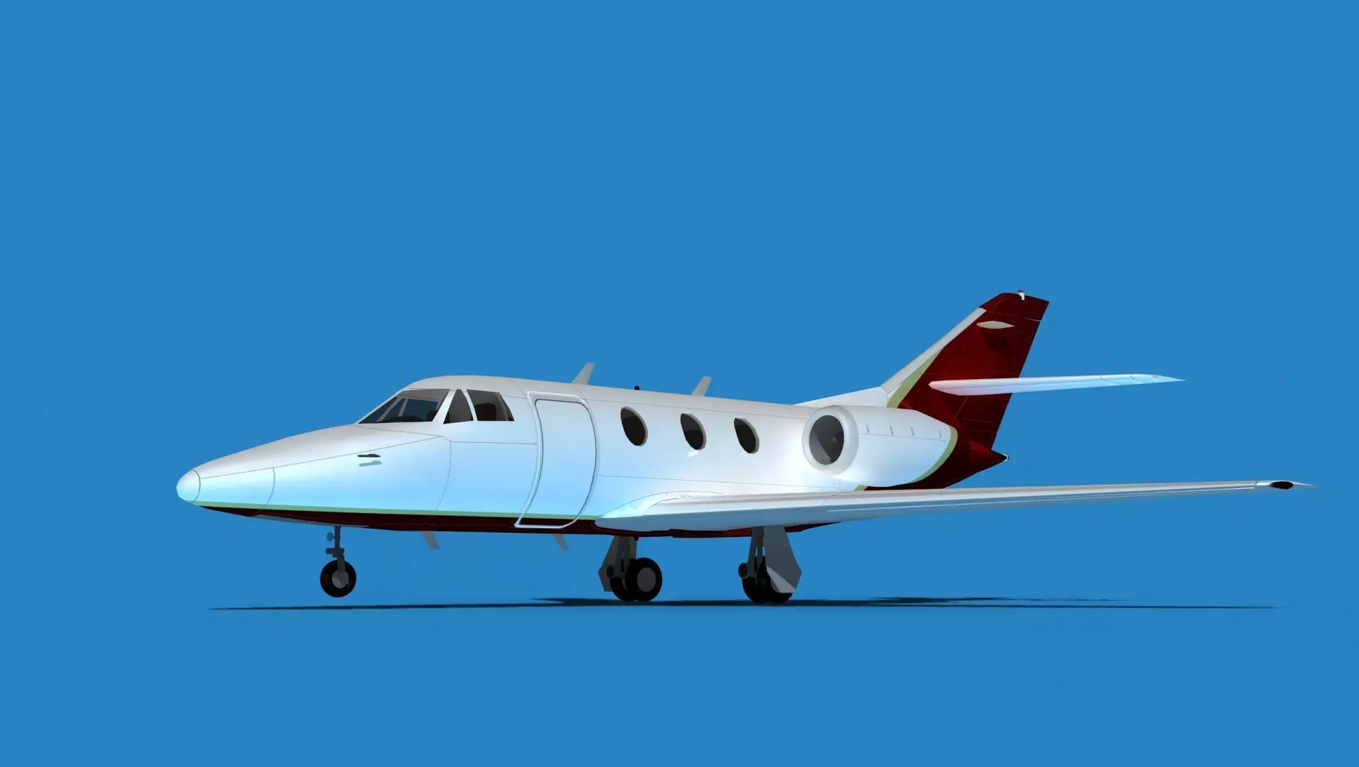 Dassault Falcon 10 V06 3D model_0