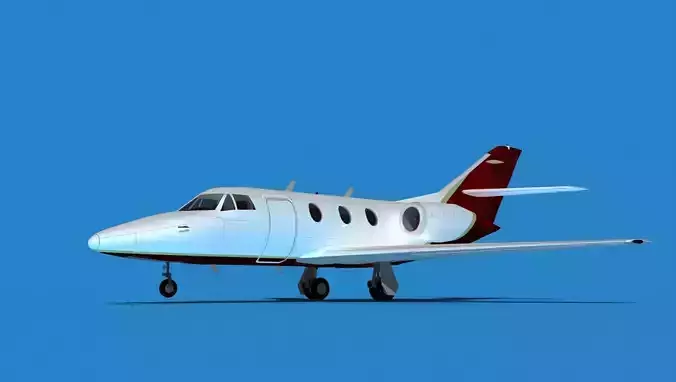 Dassault Falcon 10 V06 3D model