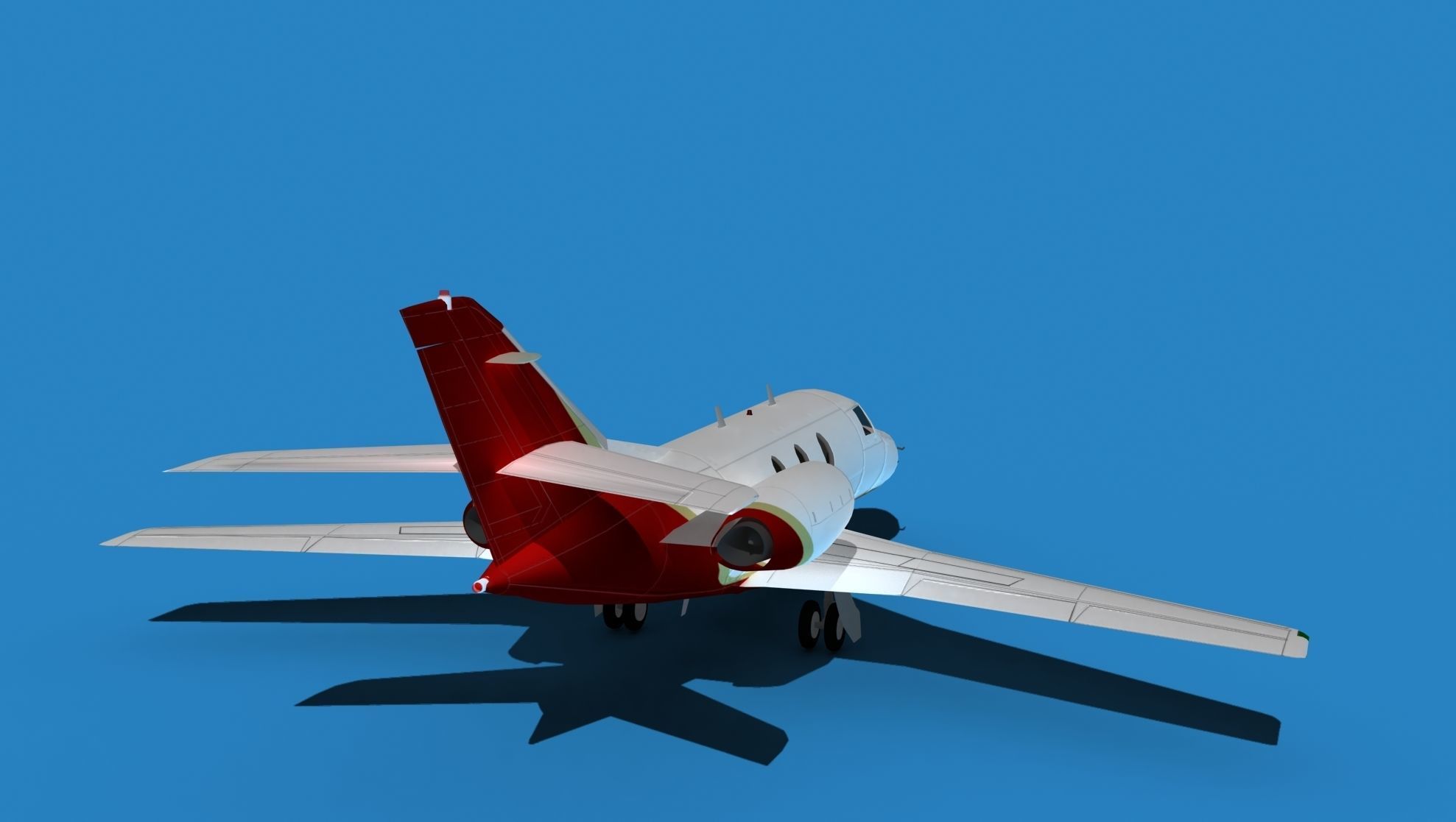Dassault Falcon 10 V06 3D model_6