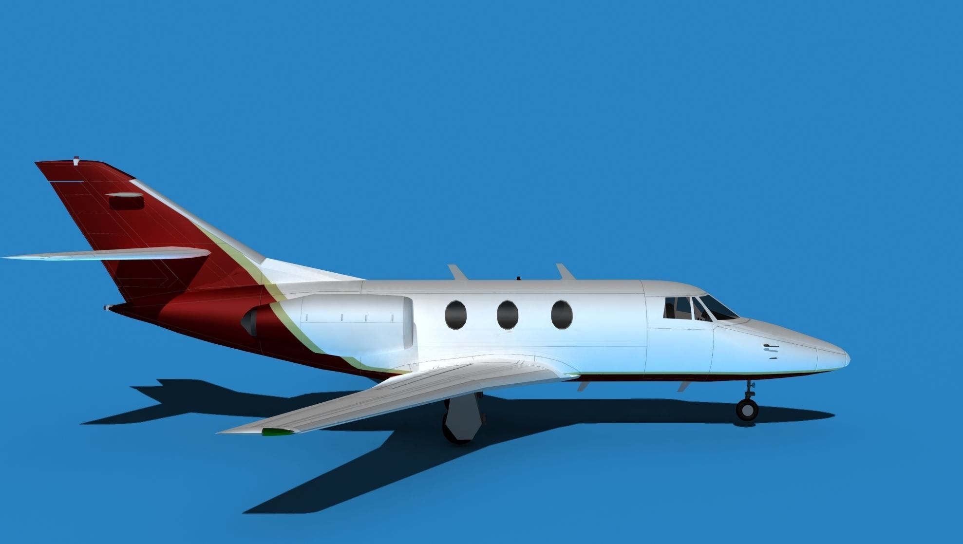 Dassault Falcon 10 V06 3D model_4
