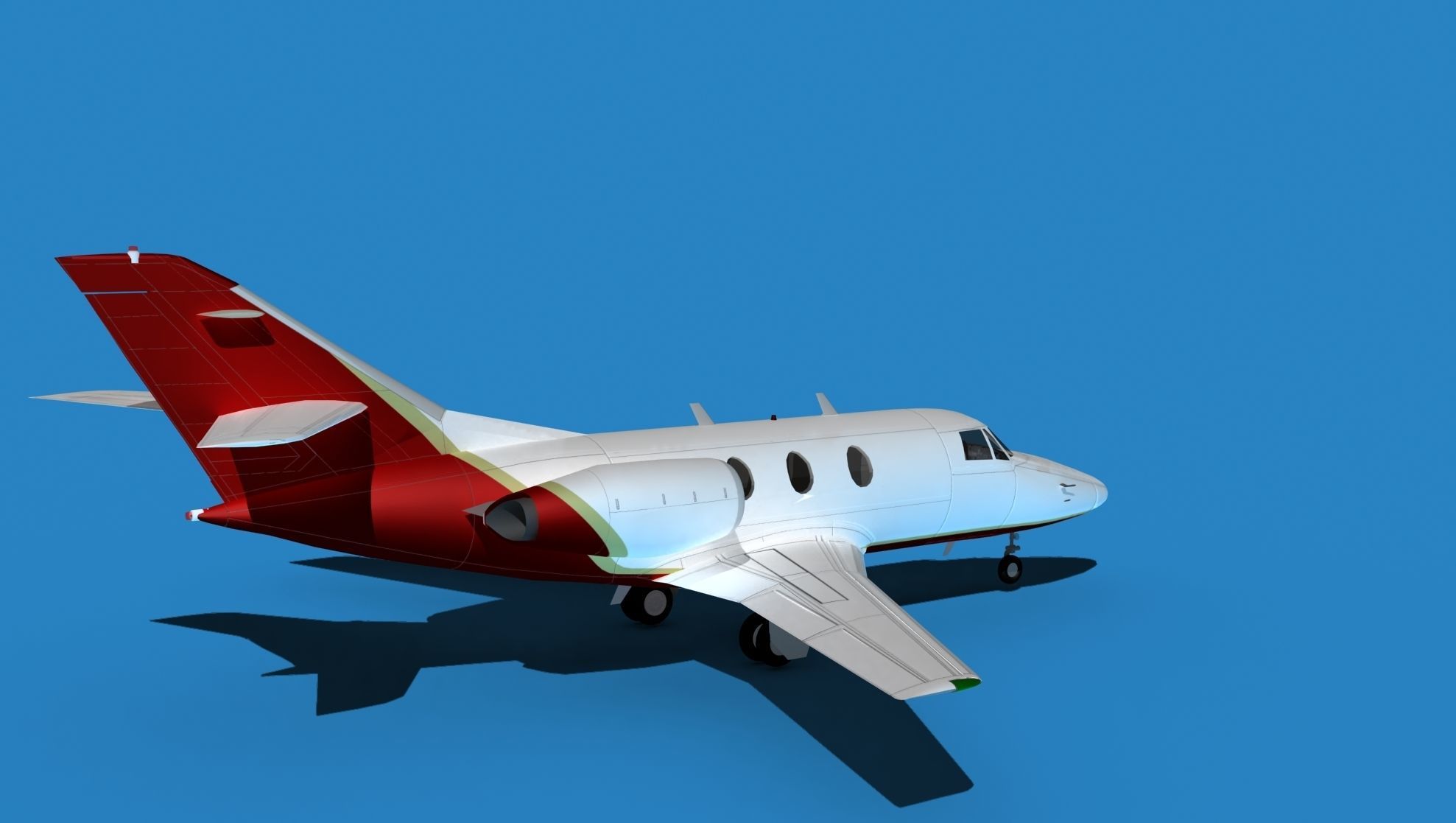 Dassault Falcon 10 V06 3D model_5
