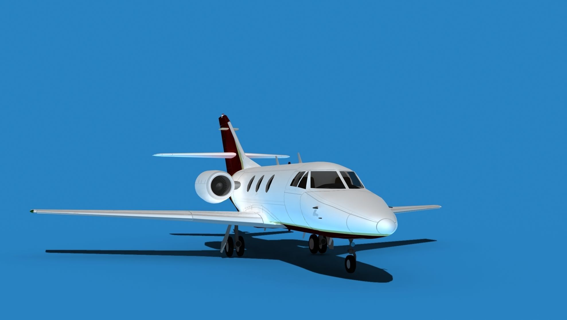Dassault Falcon 10 V06 3D model_2