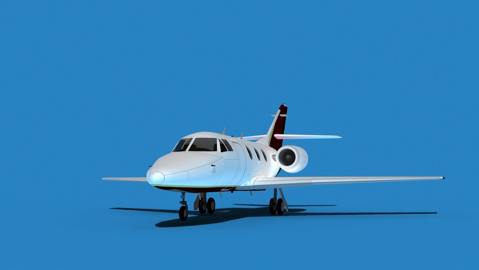 Dassault Falcon 10 V06 3D model_1