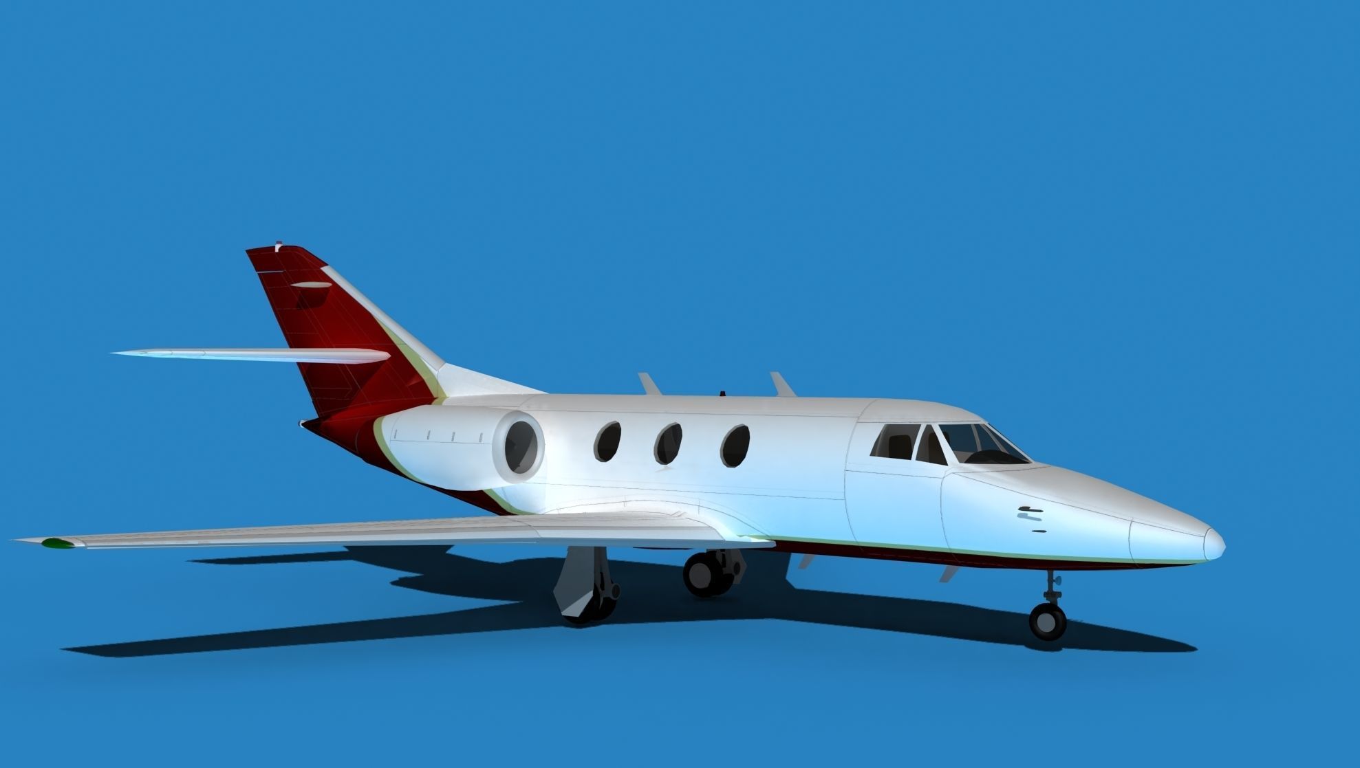 Dassault Falcon 10 V06 3D model_3