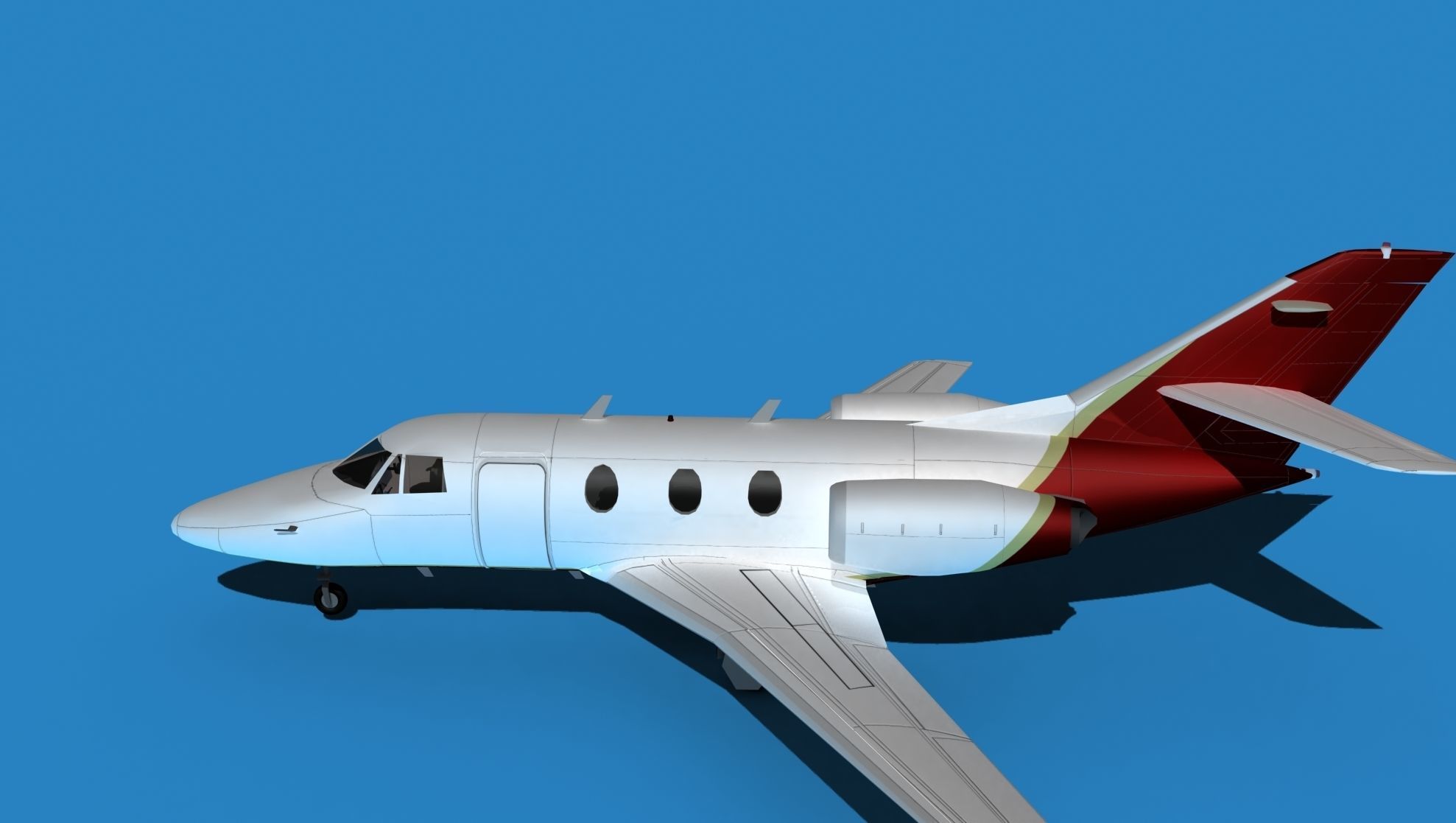 Dassault Falcon 10 V06 3D model_9