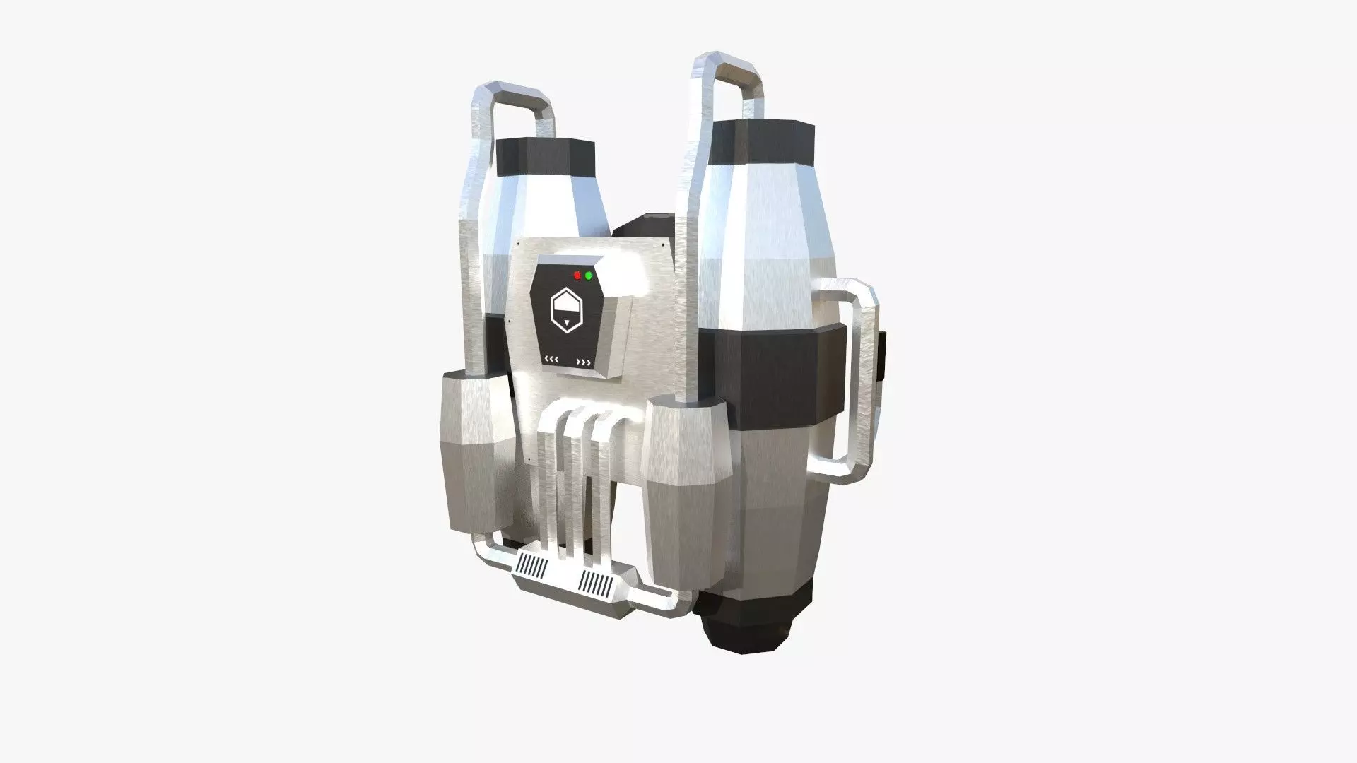 Jetpack Low Poly J05 - SciFi Character Design Low-poly 3D model