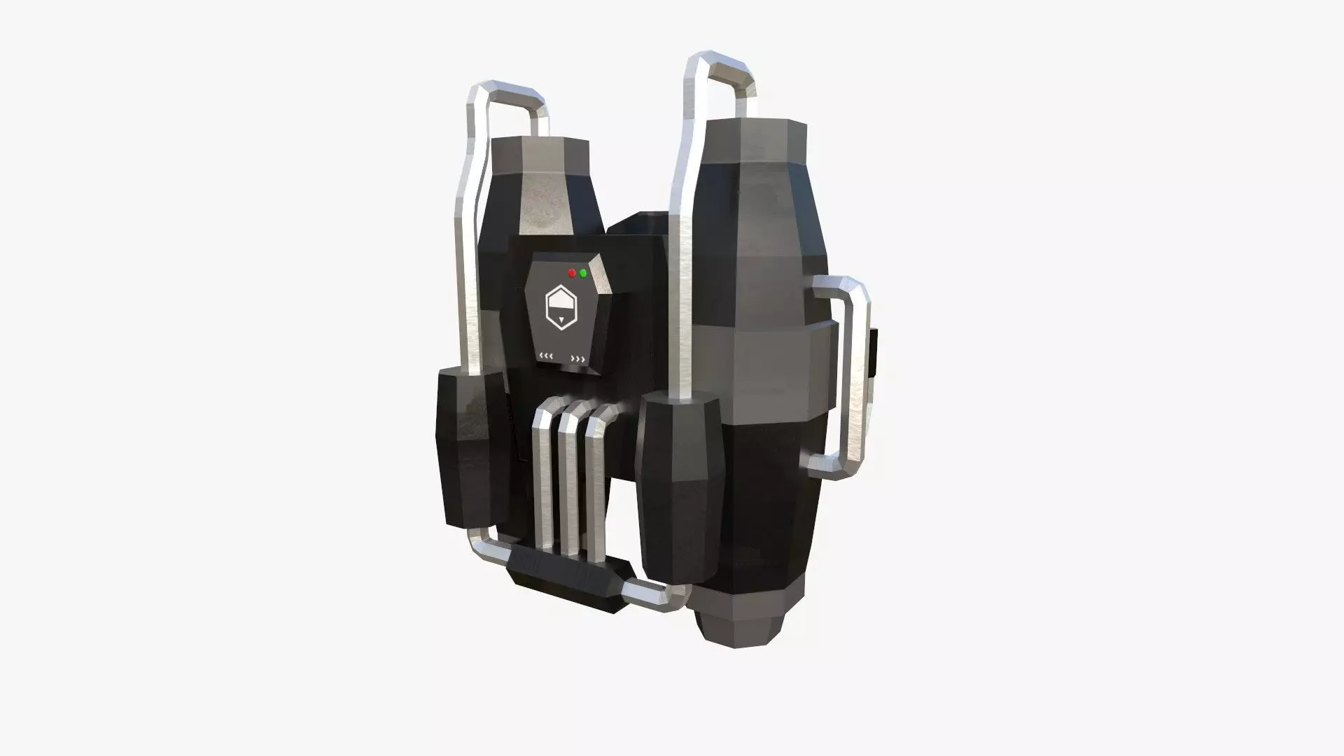 Jetpack Low Poly J04 - SciFi Character Design Low-poly 3D model