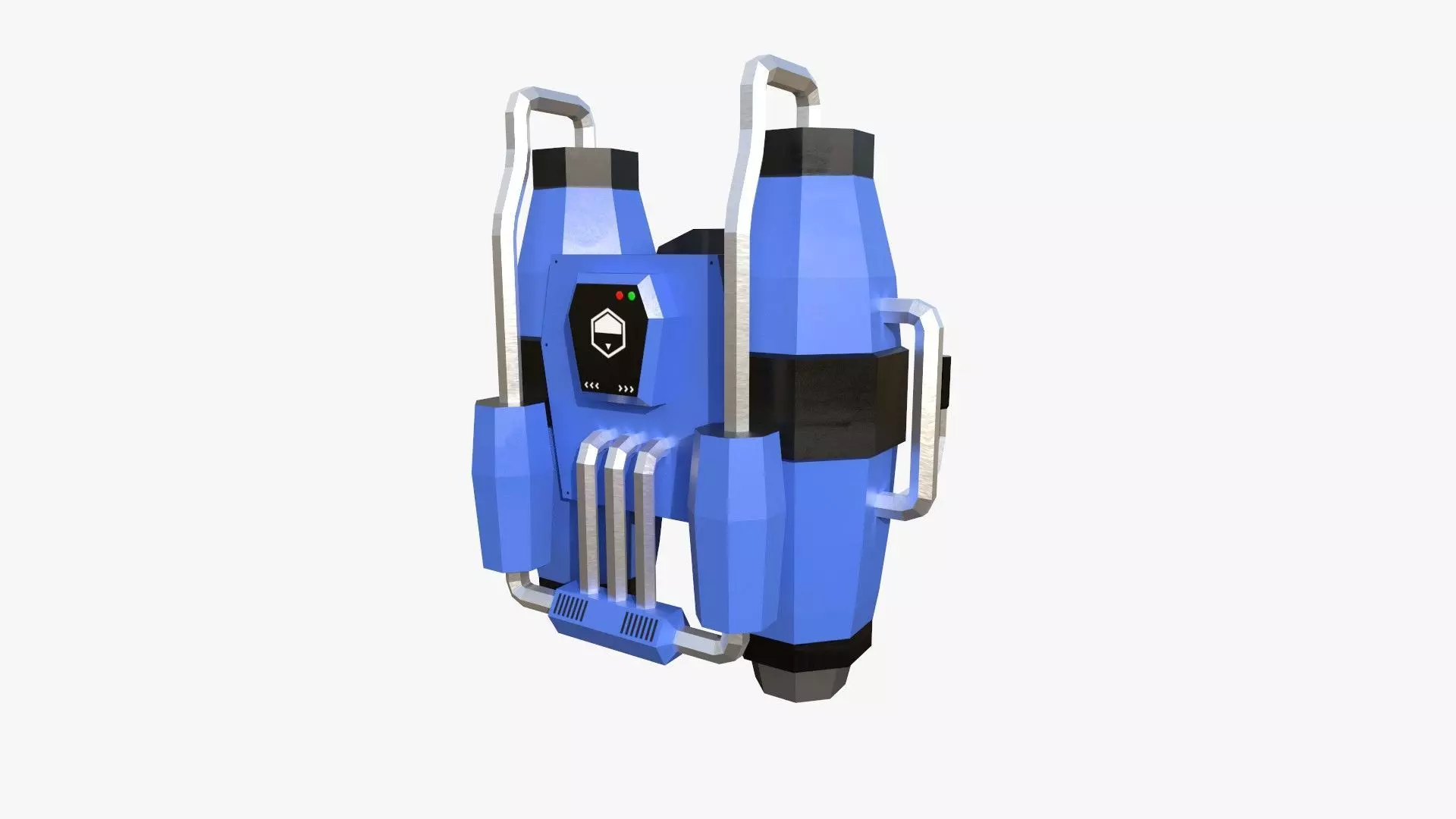 Jetpack Low Poly J03 - SciFi Character Design Low-poly 3D model