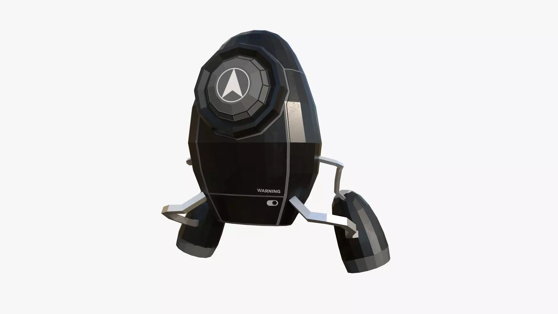 Jetpack Low Poly I04 - SciFi Character Design Low-poly 3D model