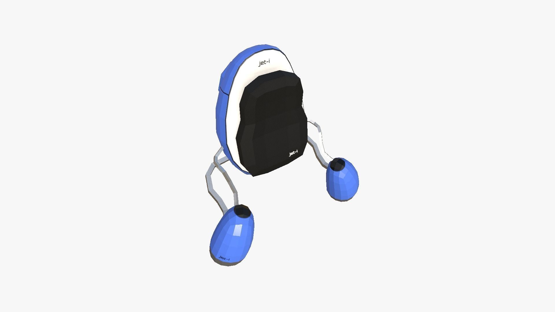 Jetpack Low Poly I03 - SciFi Character Design Low-poly 3D model_4