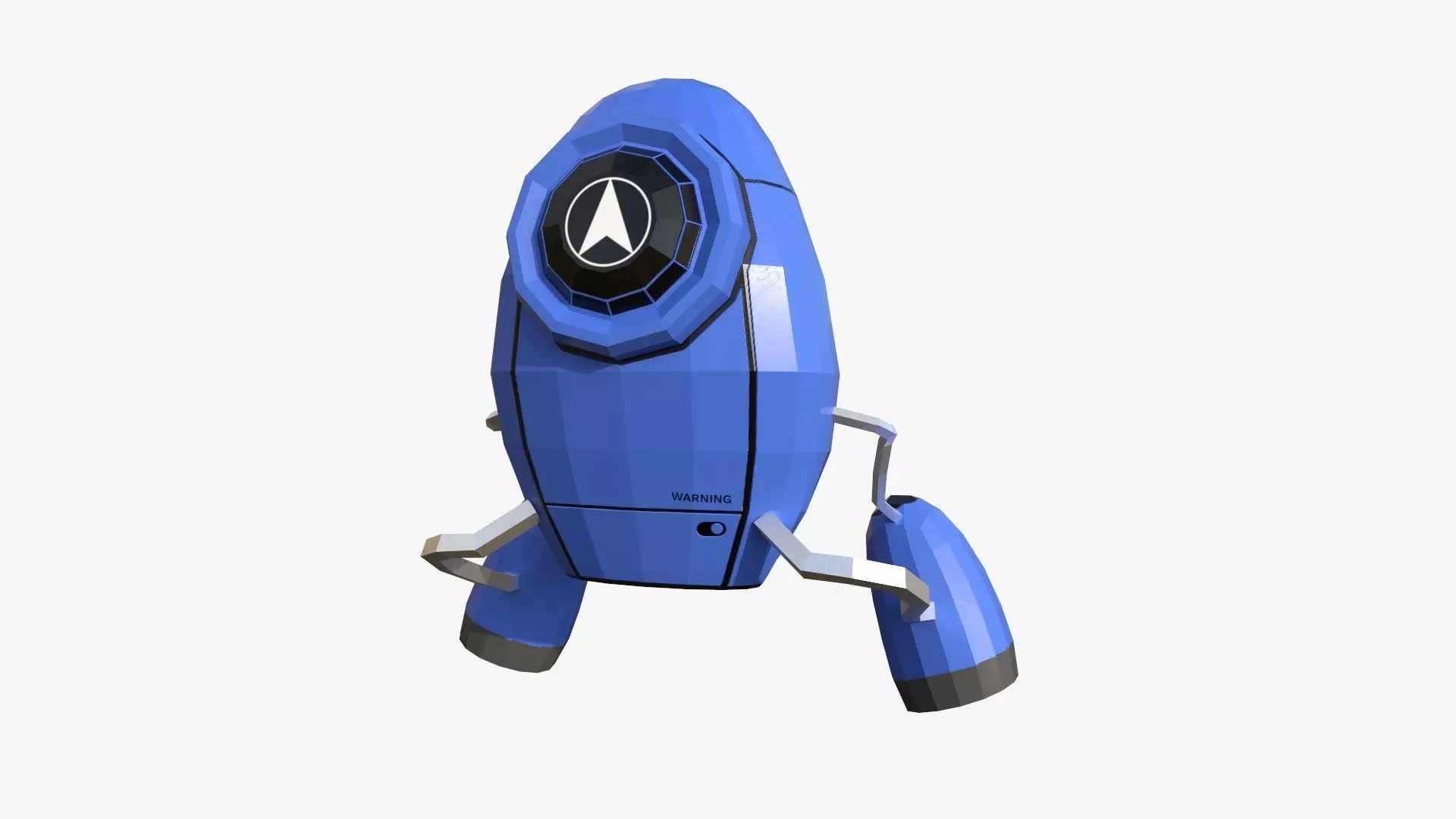 Jetpack Low Poly I03 - SciFi Character Design Low-poly 3D model_0
