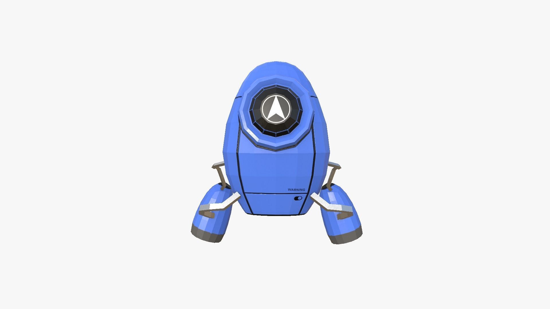 Jetpack Low Poly I03 - SciFi Character Design Low-poly 3D model_2