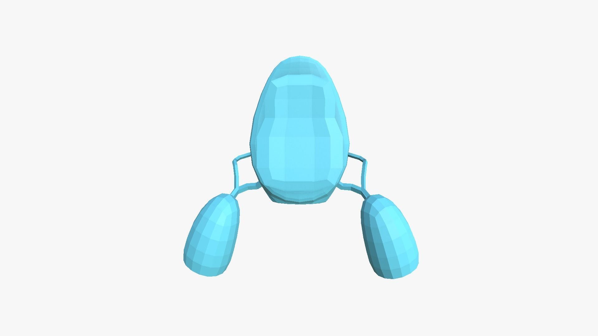 Jetpack Low Poly I03 - SciFi Character Design Low-poly 3D model_10