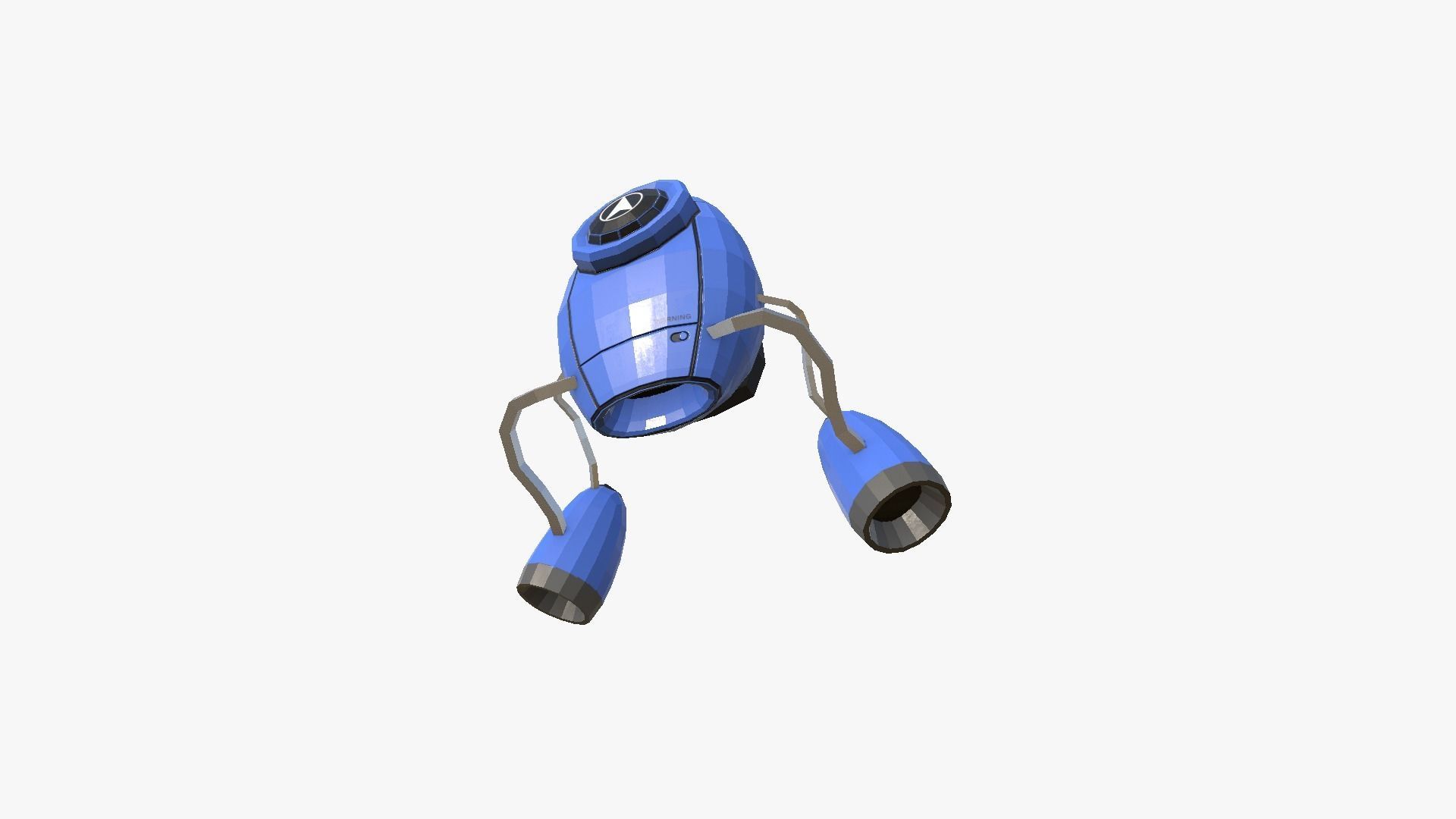 Jetpack Low Poly I03 - SciFi Character Design Low-poly 3D model_3