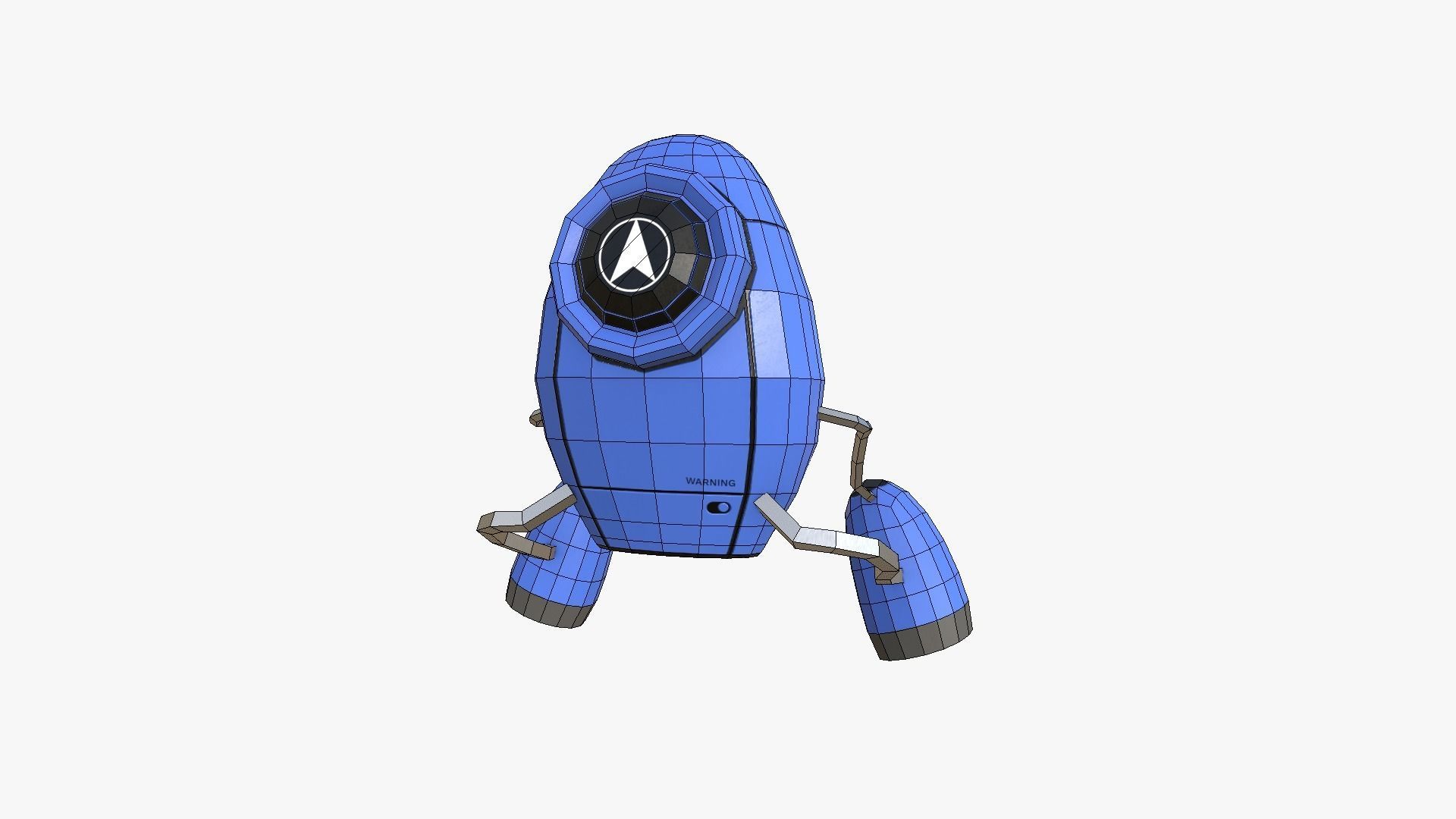 Jetpack Low Poly I03 - SciFi Character Design Low-poly 3D model_6