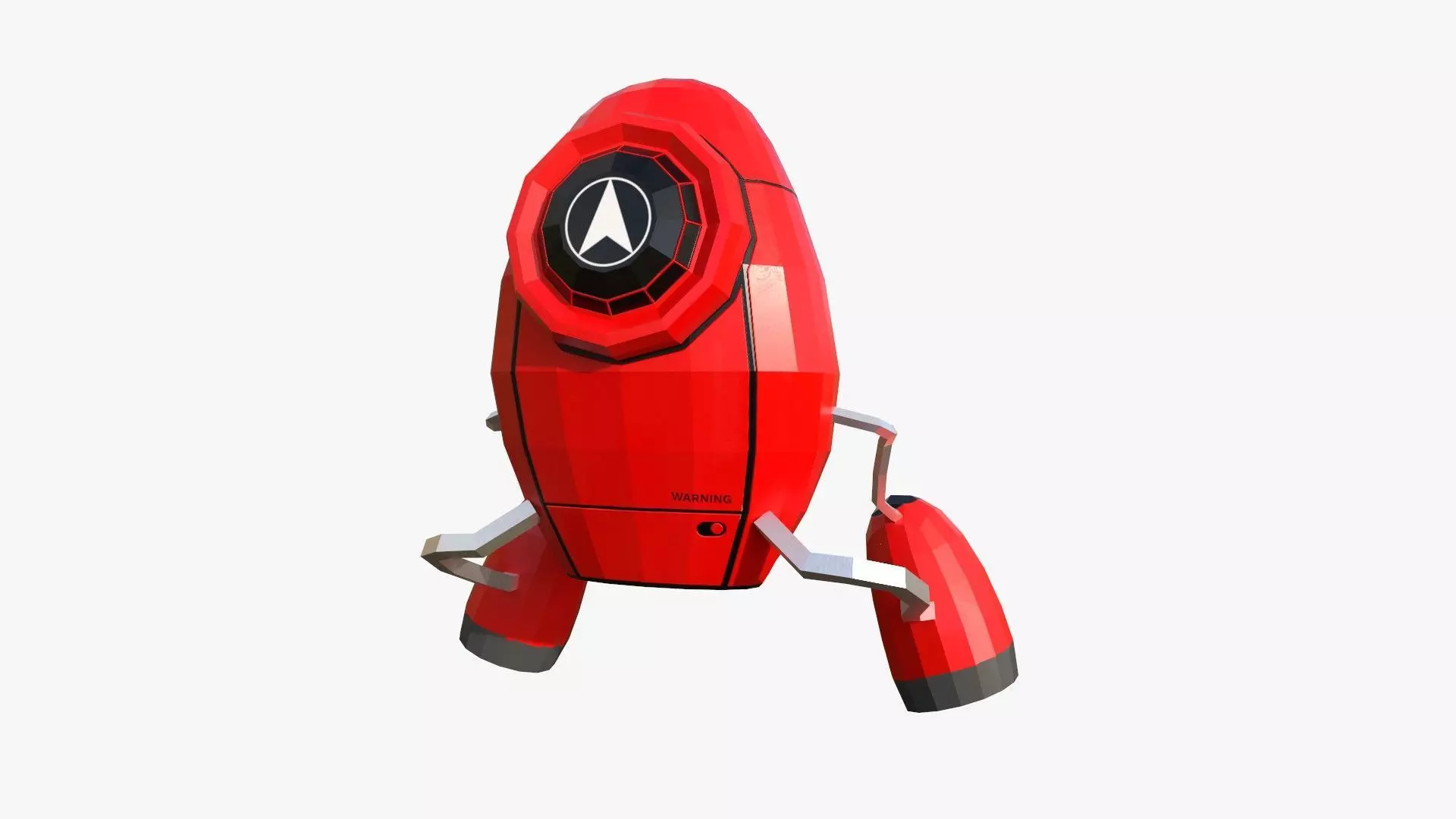 Jetpack Low Poly I02 - SciFi Character Design Low-poly 3D model