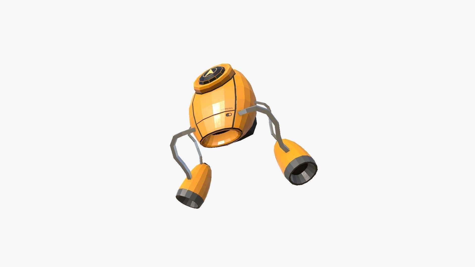 Jetpack Low Poly I01 - SciFi Character Design Low-poly 3D model_3