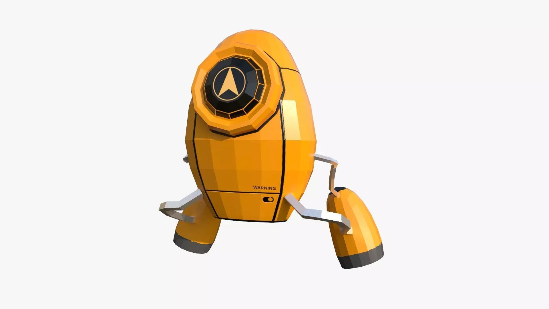 Jetpack Low Poly I01 - SciFi Character Design Low-poly 3D model_0