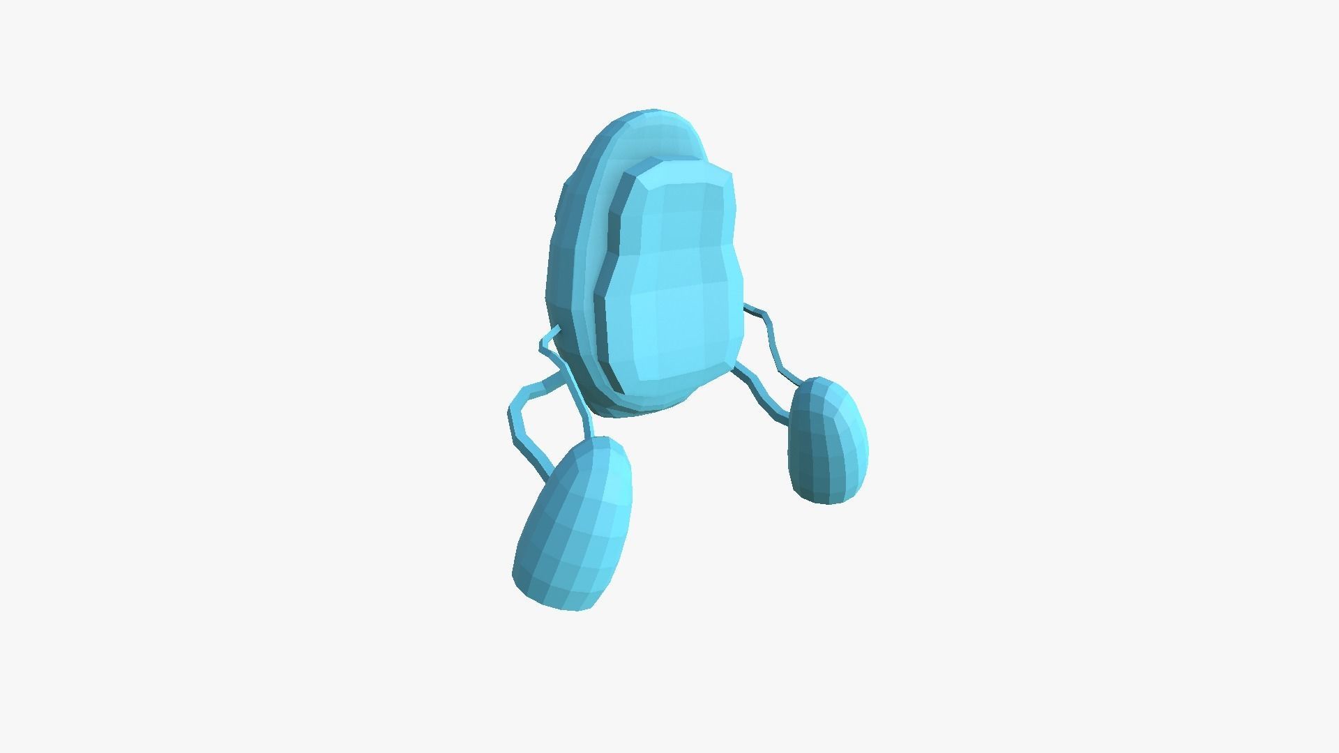 Jetpack Low Poly I01 - SciFi Character Design Low-poly 3D model_7