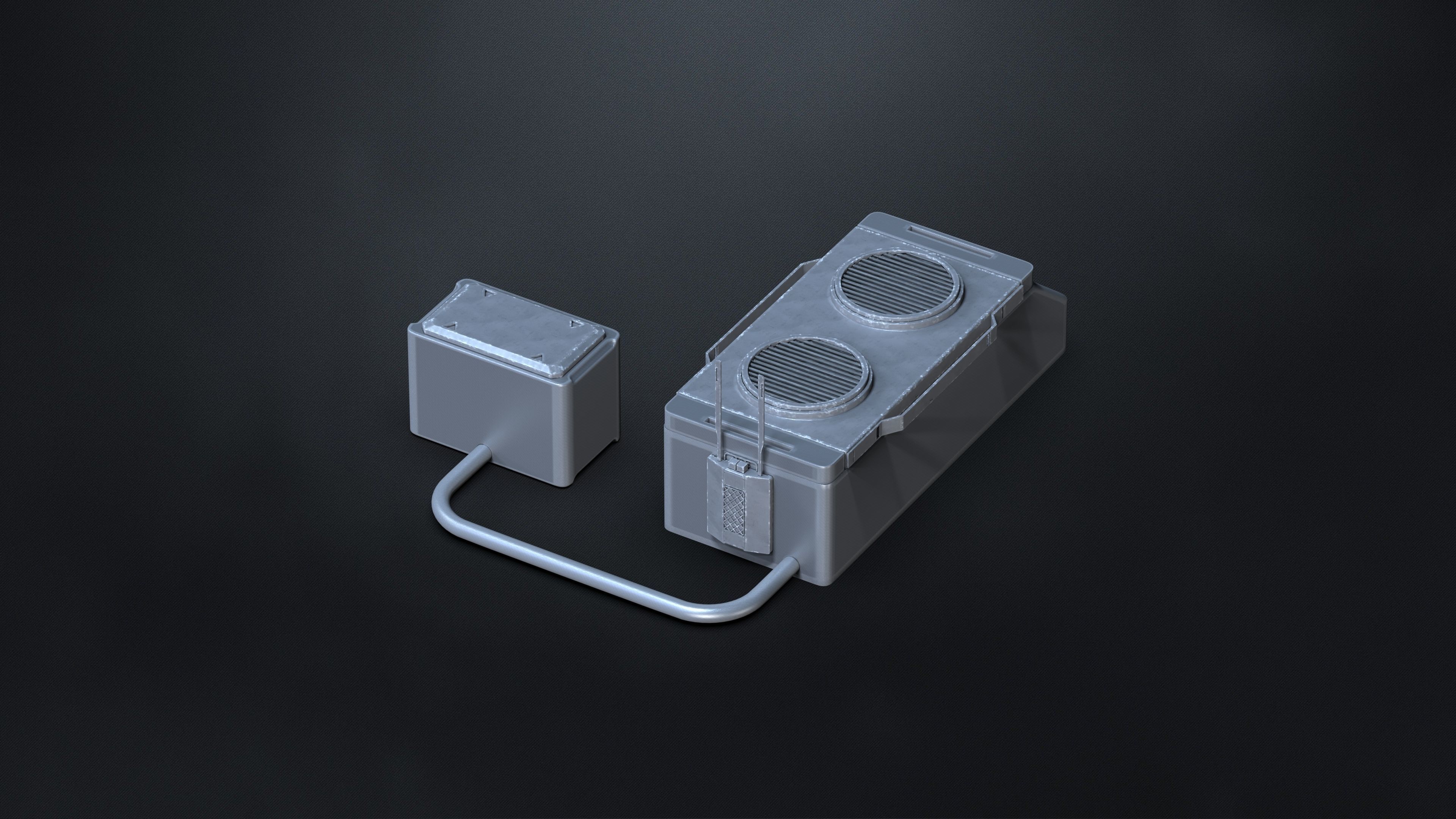 15 Hard Surface SUBD Scifi Vents And Hvac 3D model_4