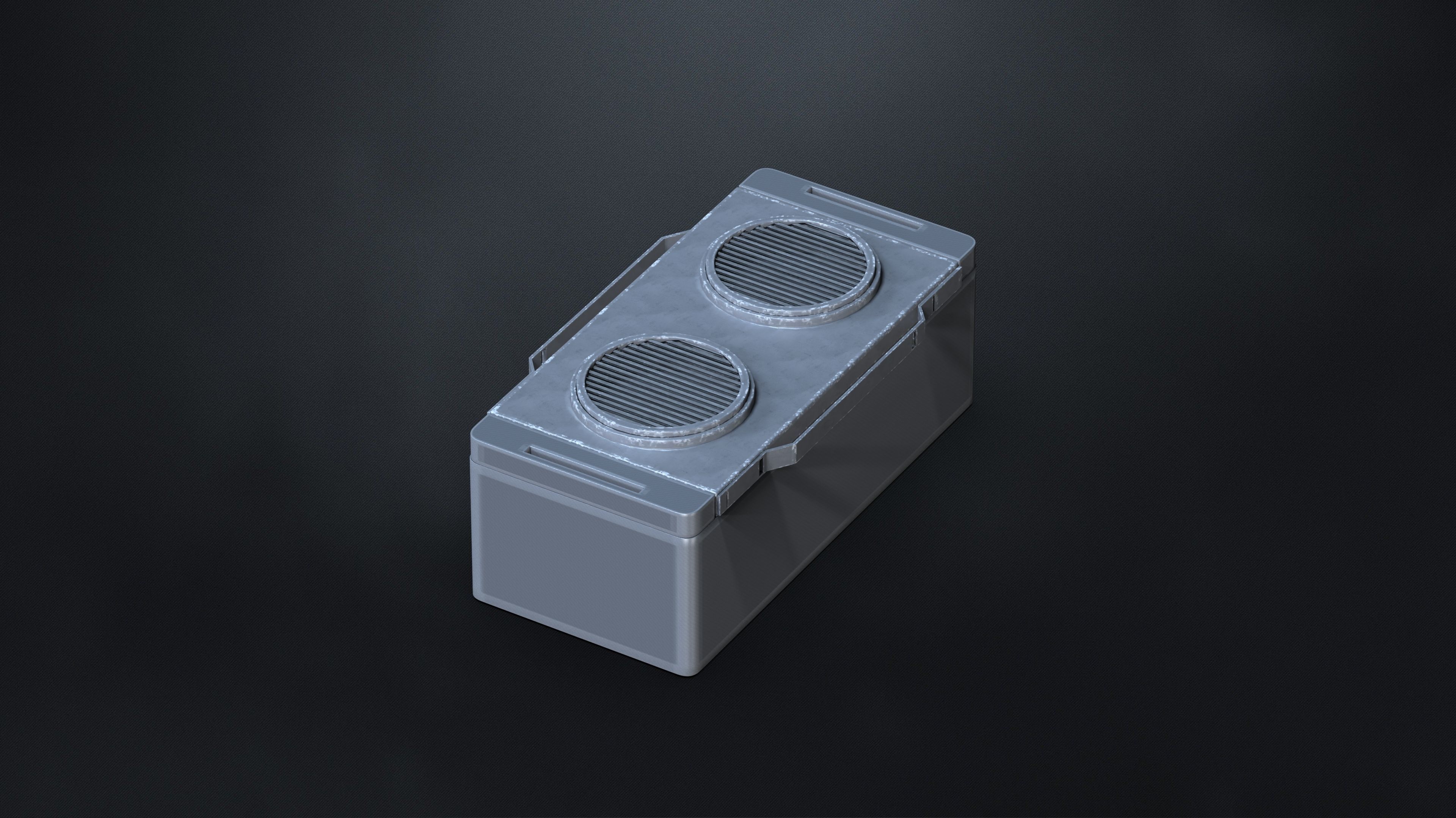 15 Hard Surface SUBD Scifi Vents And Hvac 3D model_16