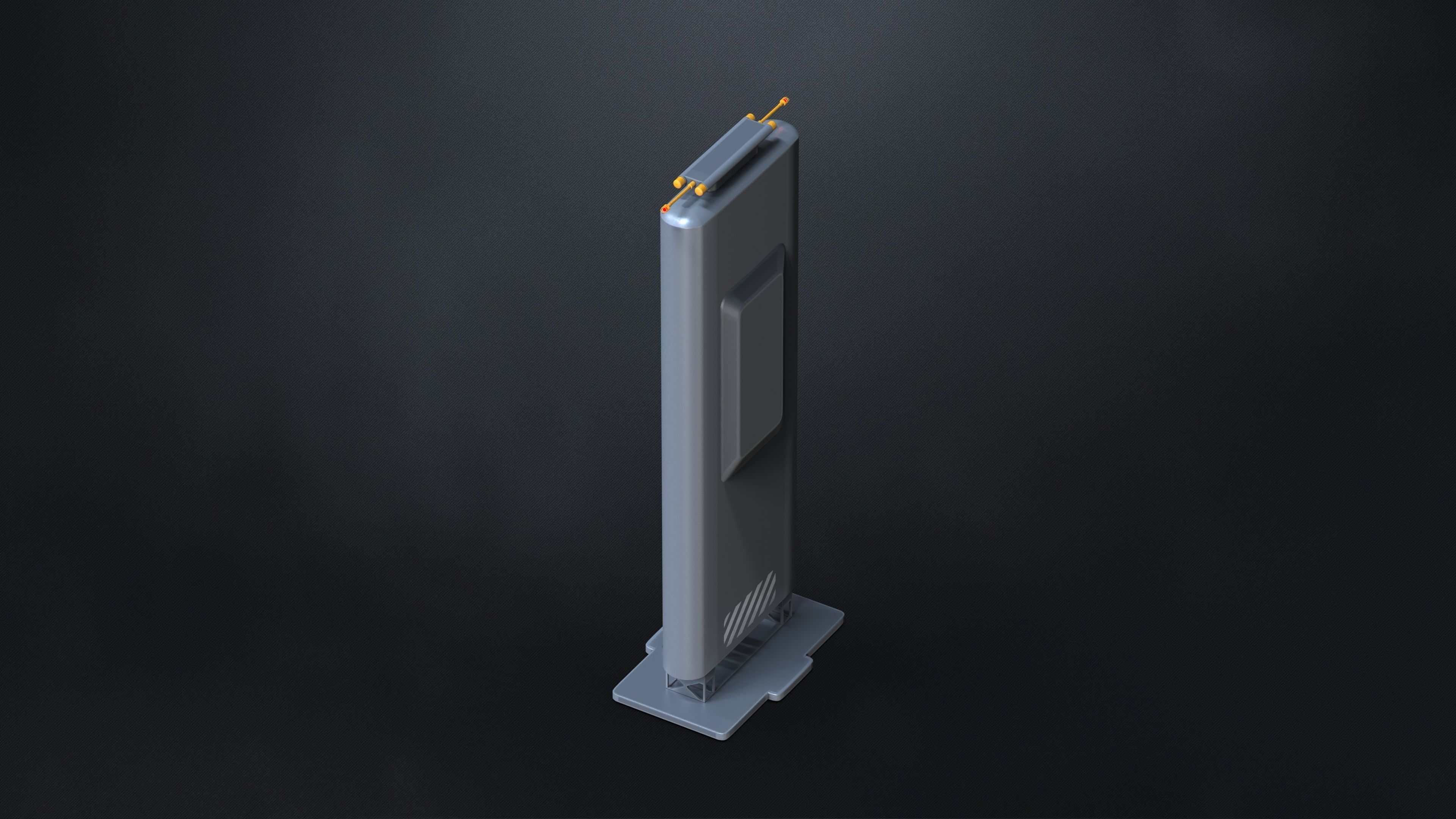 15 Hard Surface SUBD Scifi Vents And Hvac 3D model_10