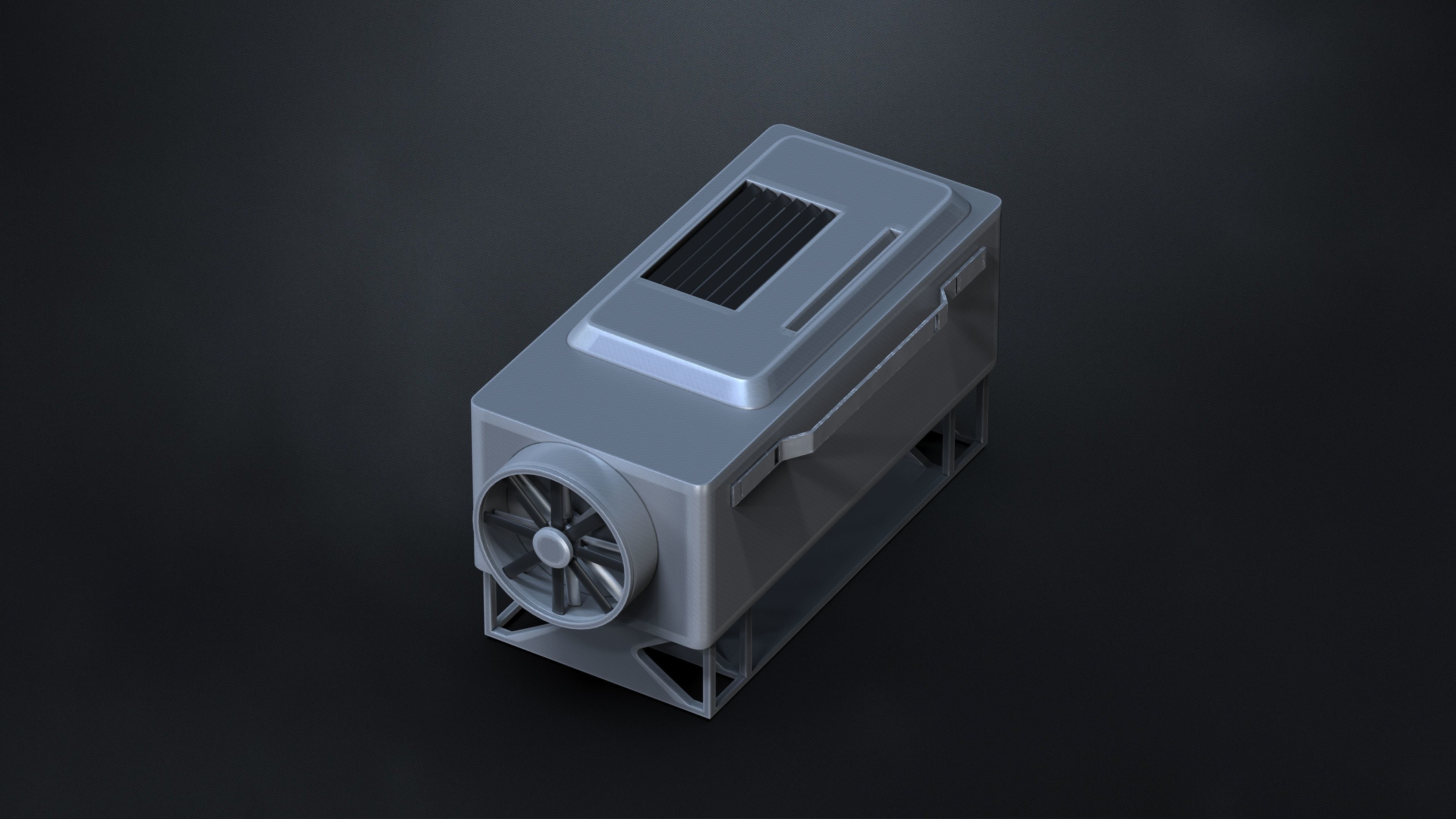15 Hard Surface SUBD Scifi Vents And Hvac 3D model_15