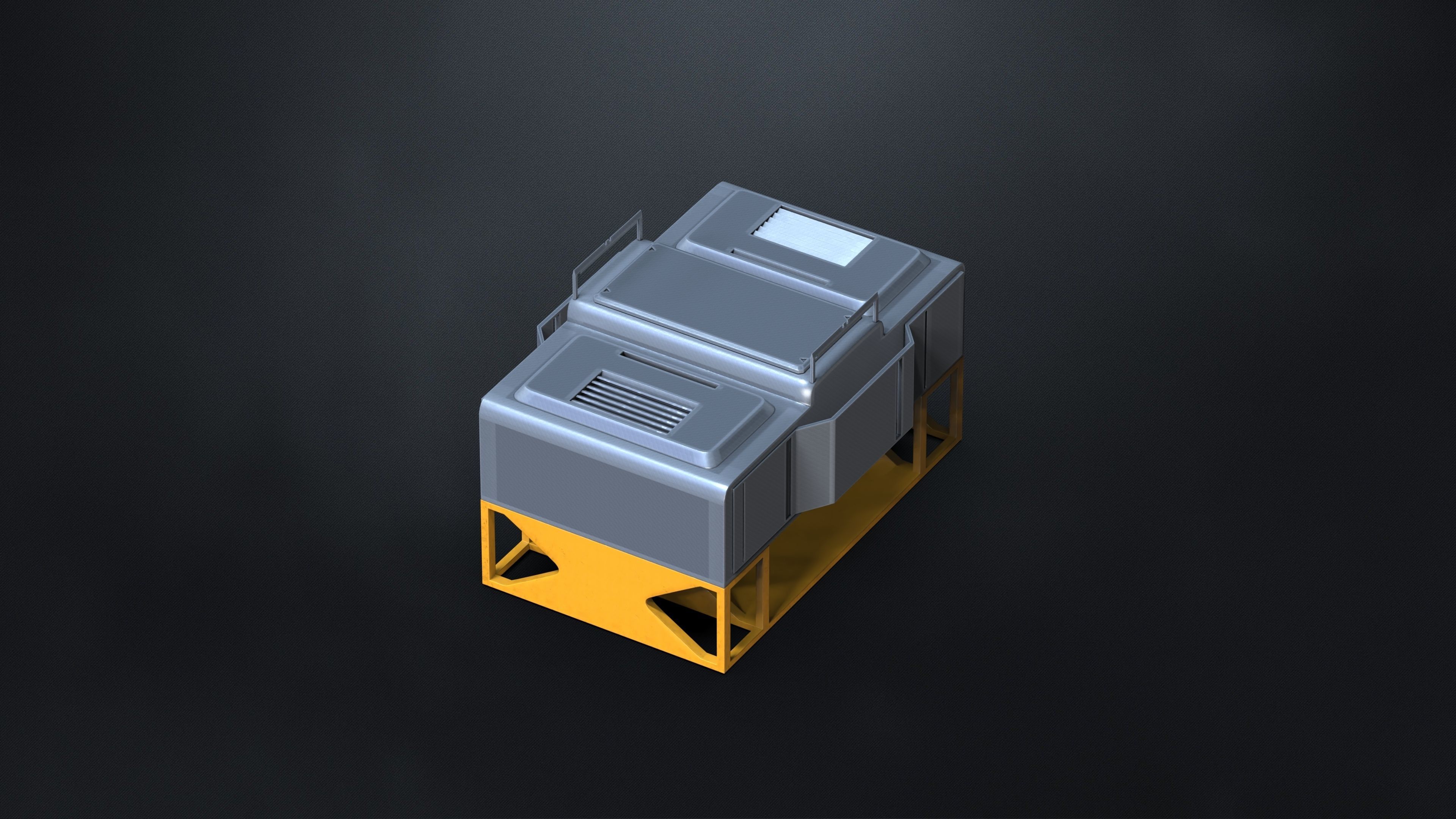 15 Hard Surface SUBD Scifi Vents And Hvac 3D model_8