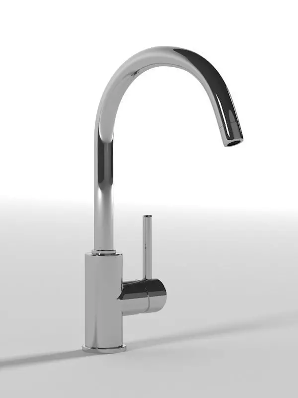 Faucet BLANCOMIDA Chrome VT 3D model_0