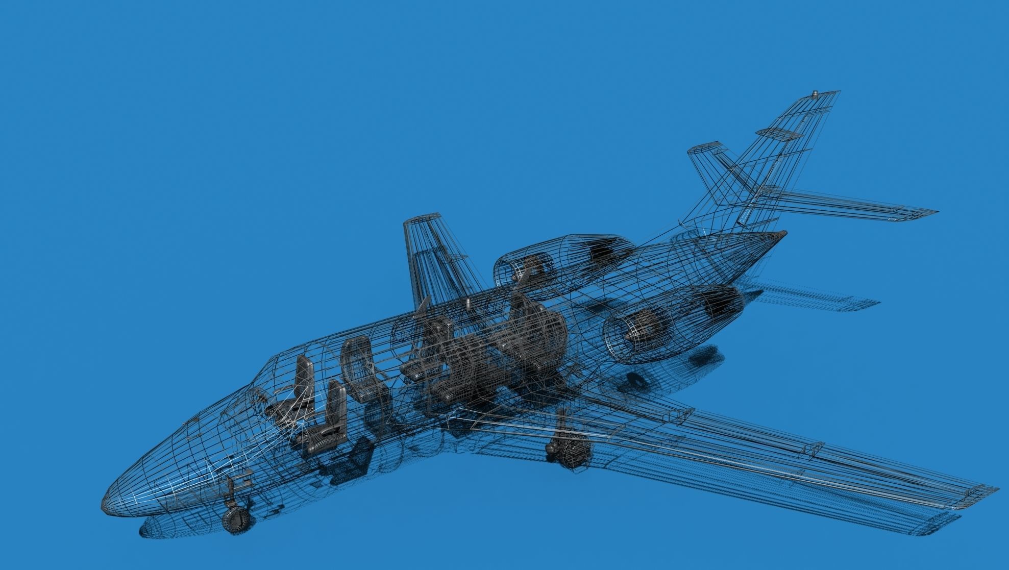 Dassault Falcon 10 V11 3D model_17