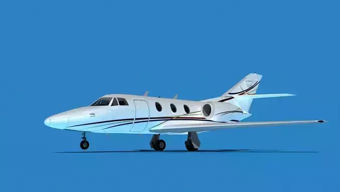 Dassault Falcon 10 V11 3D model