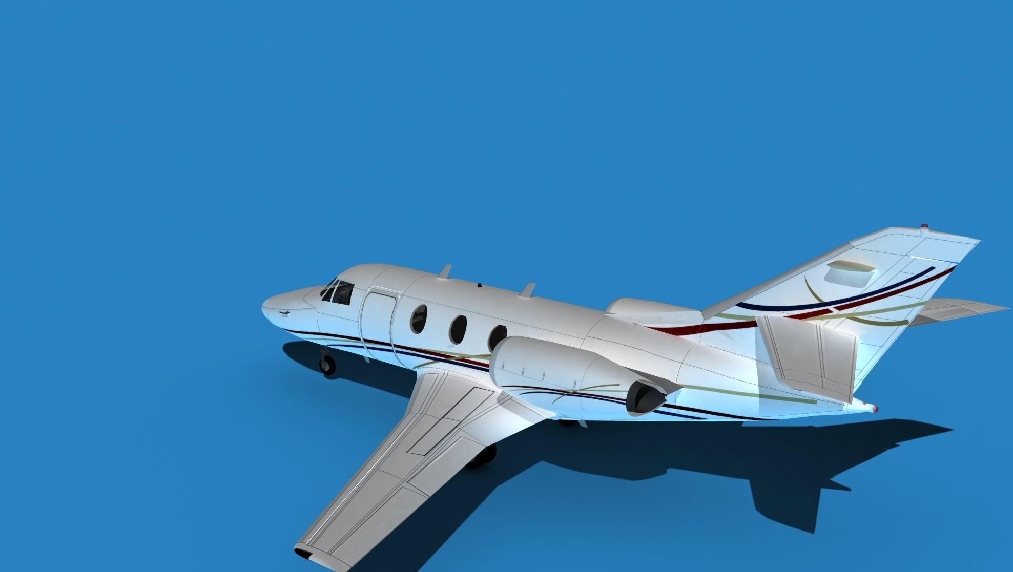Dassault Falcon 10 V11 3D model_8