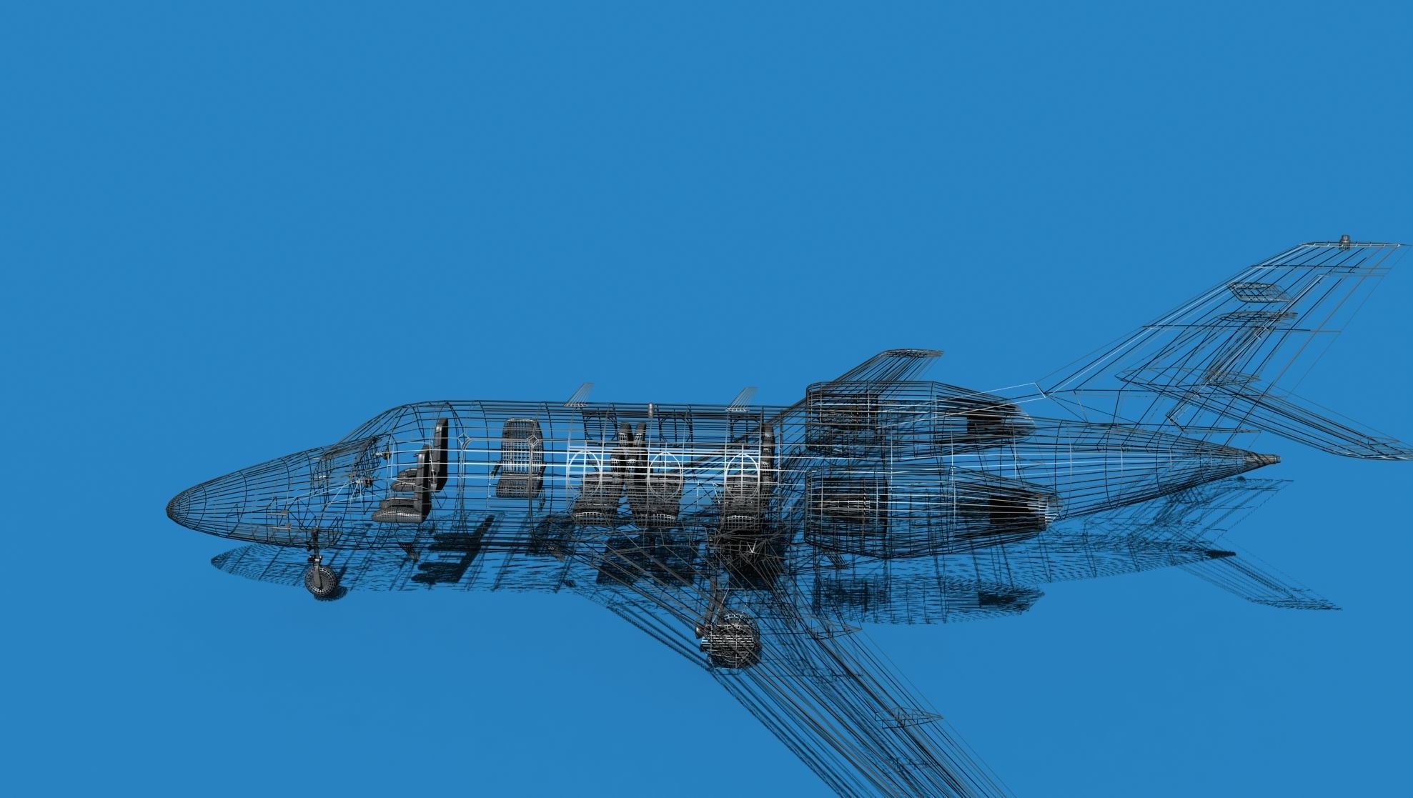 Dassault Falcon 10 V11 3D model_16