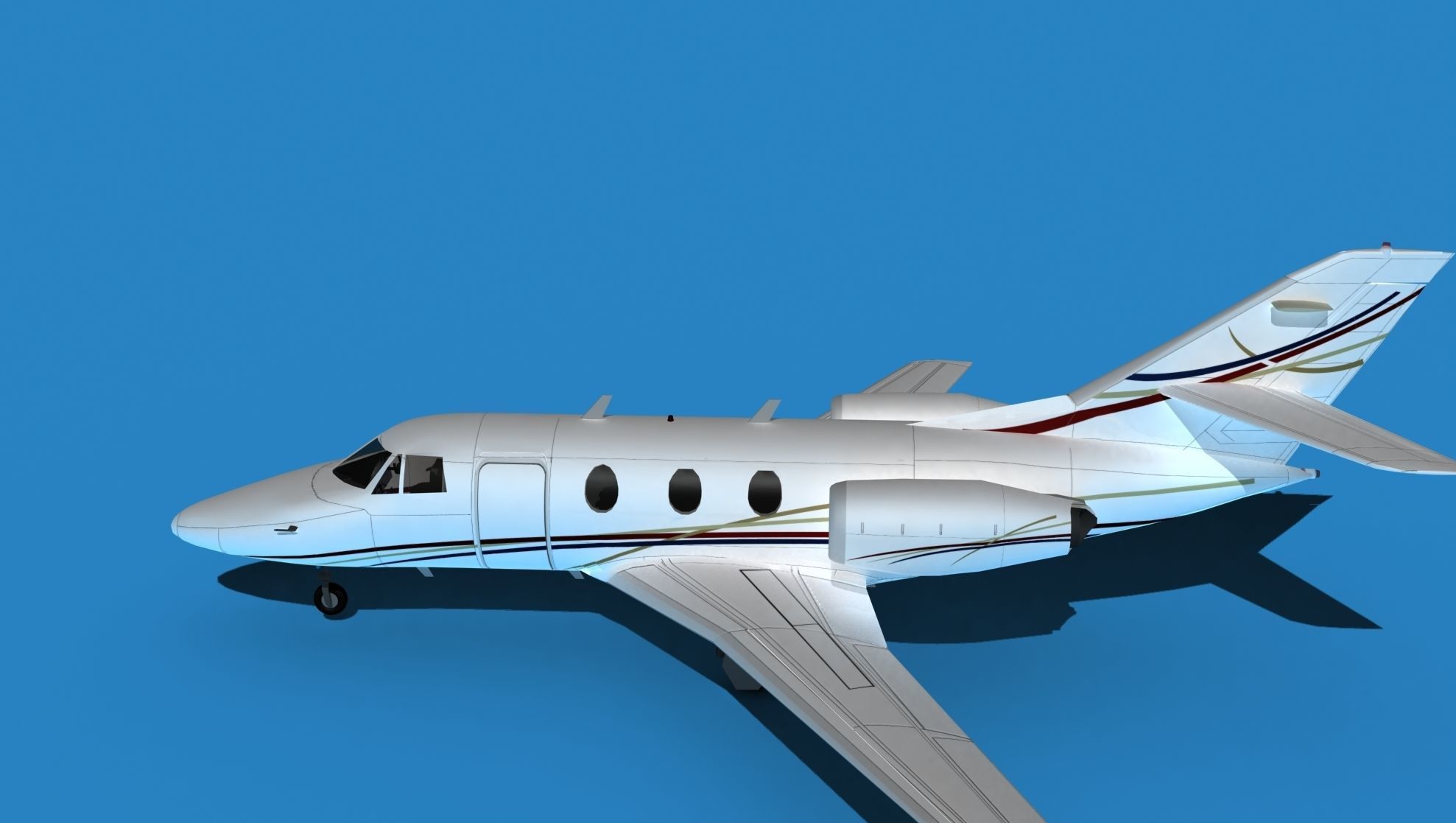 Dassault Falcon 10 V11 3D model_9