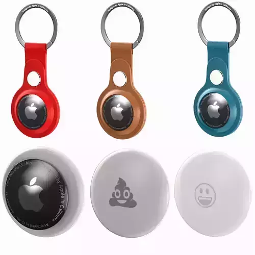 Apple AirTag And Apple AirTag Leather Key Ring Collection