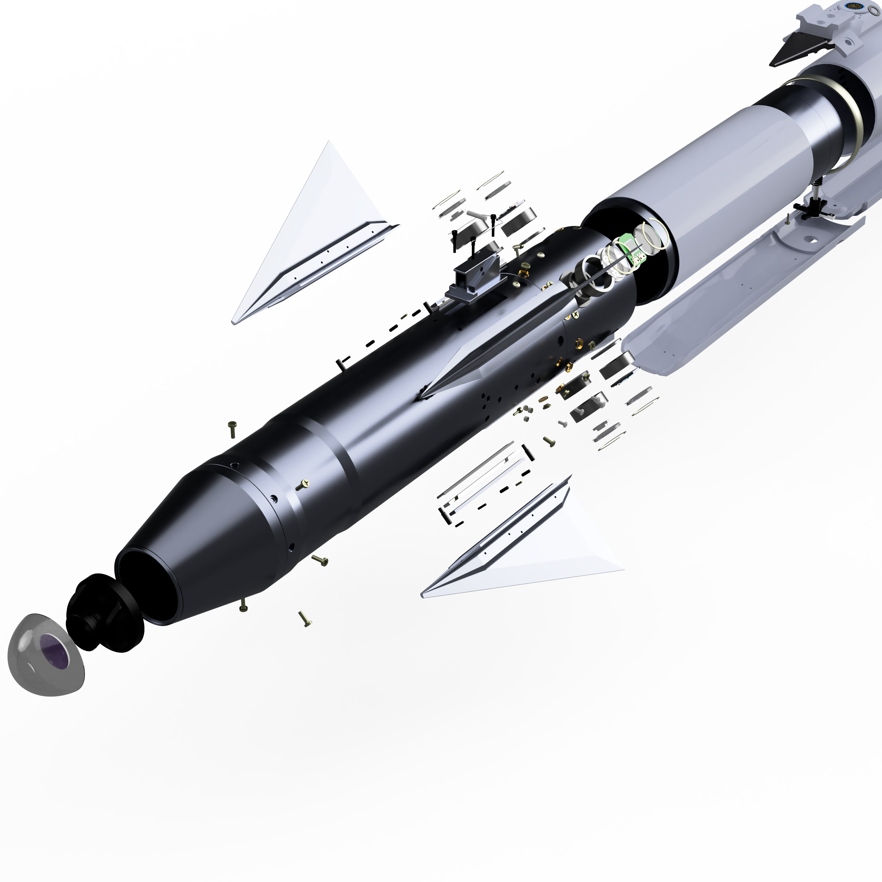 AIM-9X Sidewinder Simplified-Extreme Detail - 3D Print Ready 3D print model_38