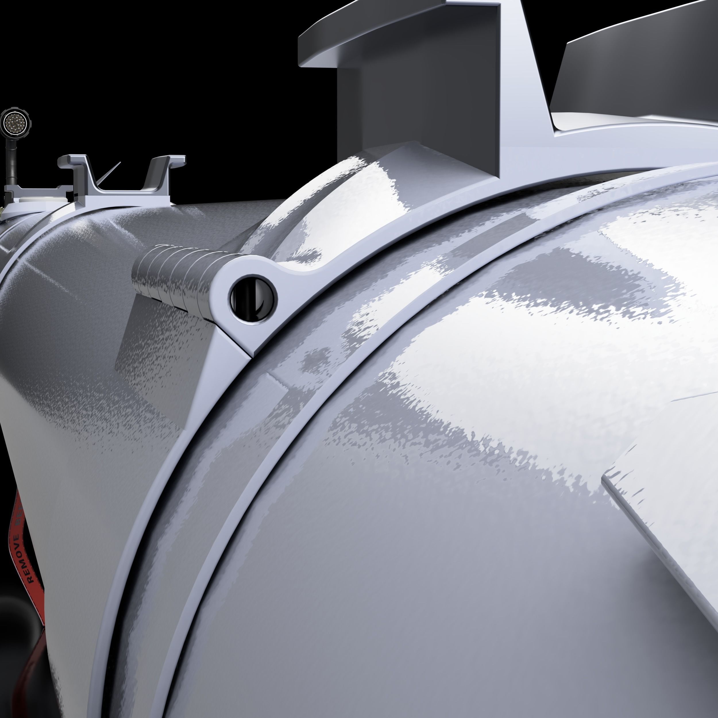 AIM-9X Sidewinder Simplified-Extreme Detail - 3D Print Ready 3D print model_13