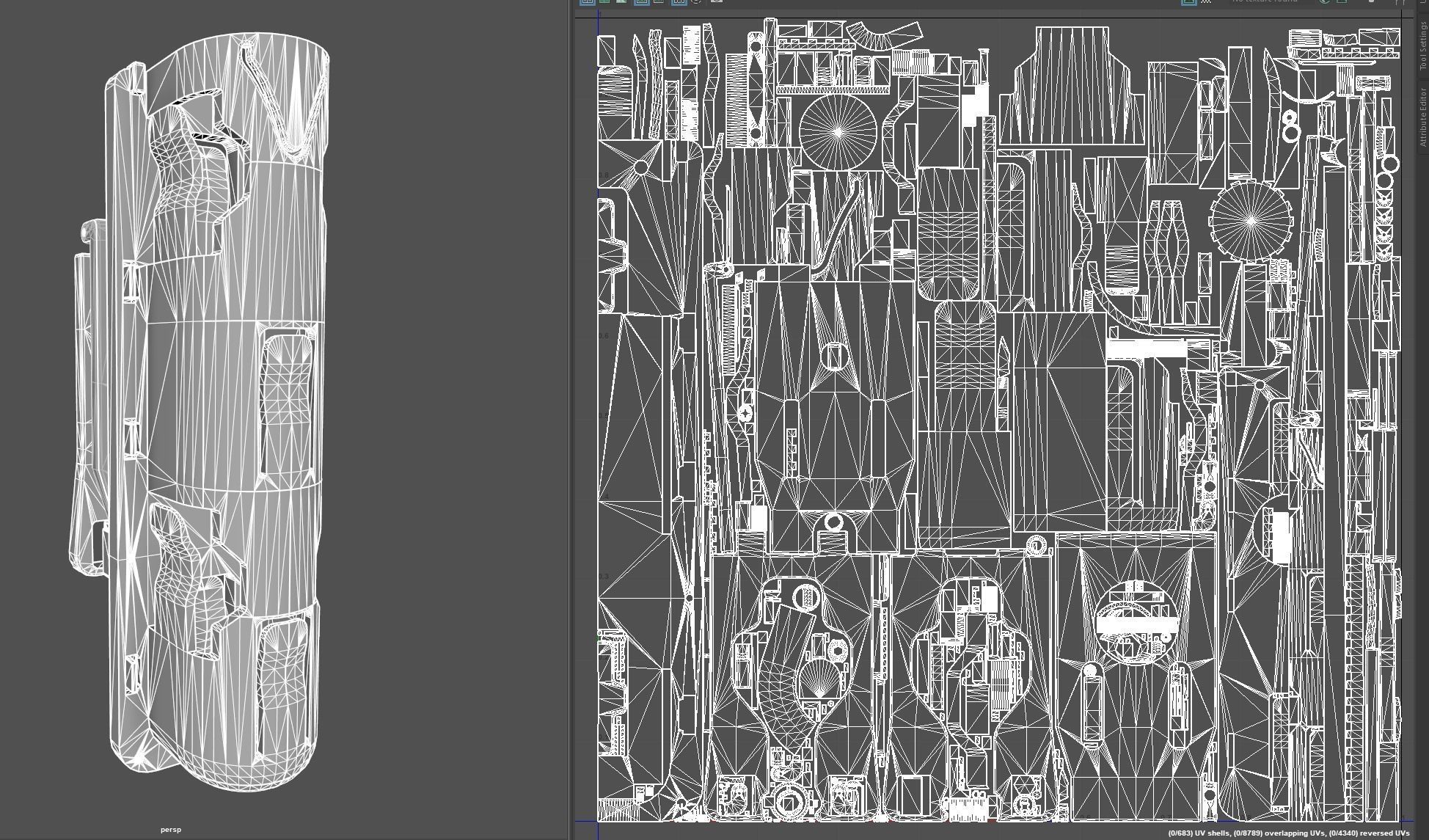 Vega Holsters - Batton Holder Low-poly 3D model_24