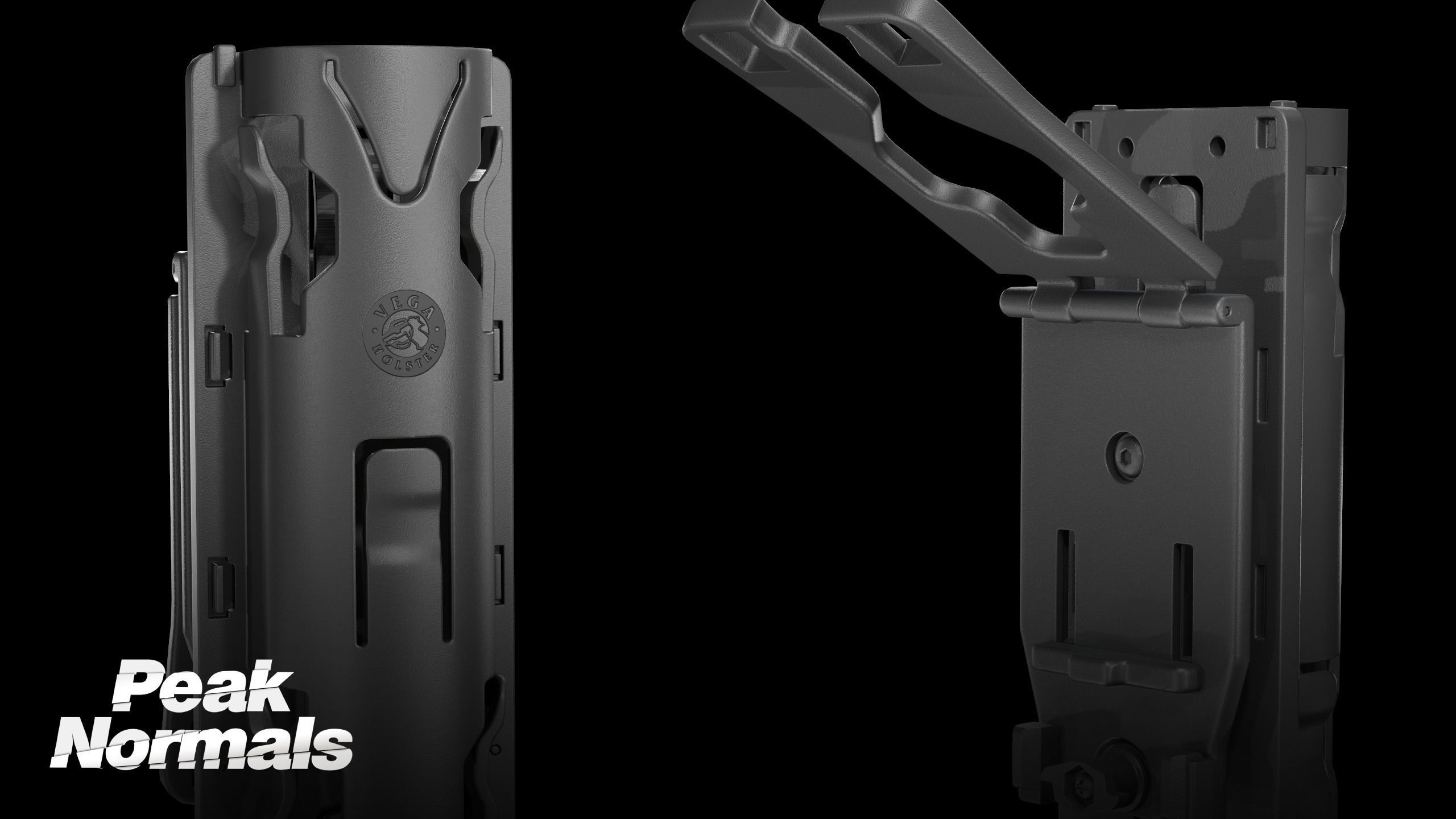 Vega Holsters - Batton Holder Low-poly 3D model_4
