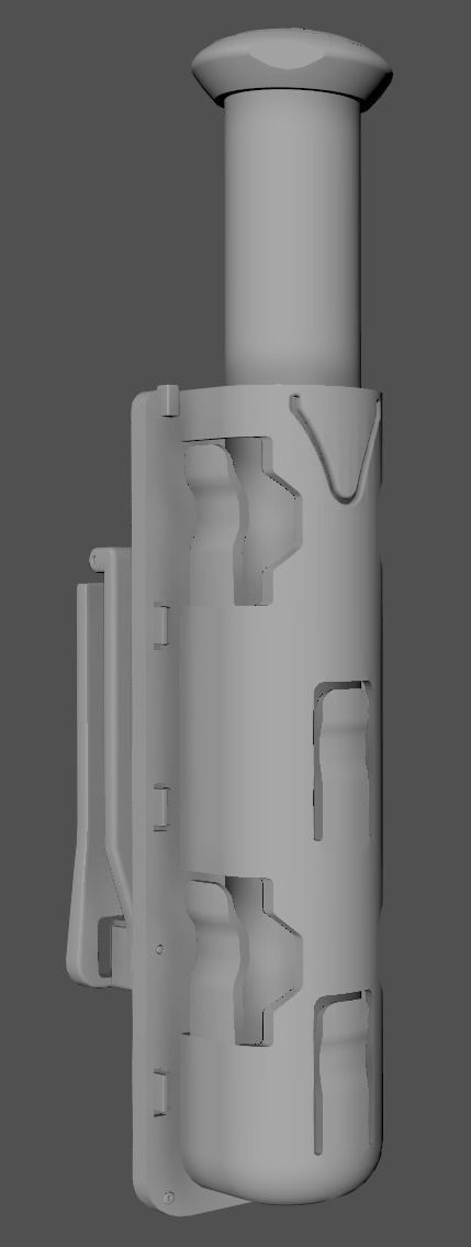 Vega Holsters - Batton Holder Low-poly 3D model_18