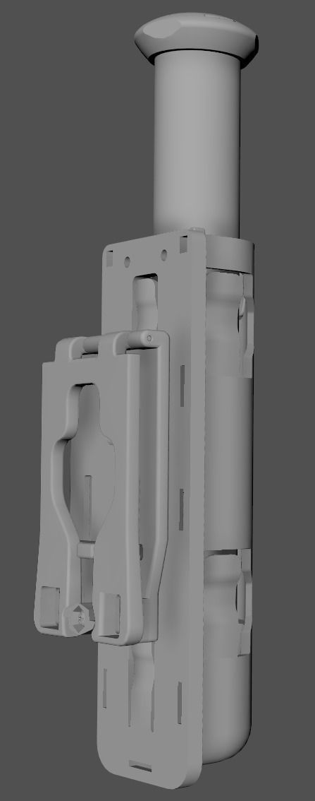 Vega Holsters - Batton Holder Low-poly 3D model_17