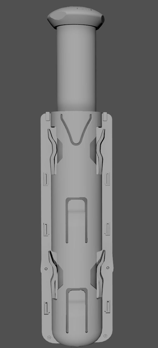 Vega Holsters - Batton Holder Low-poly 3D model_13